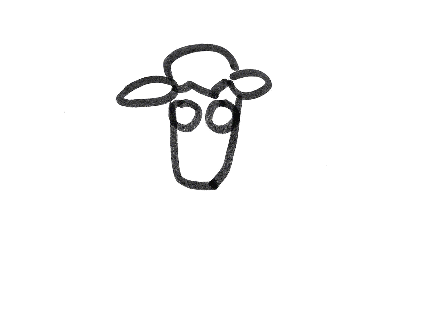 绵羊的画法步骤简笔画图片