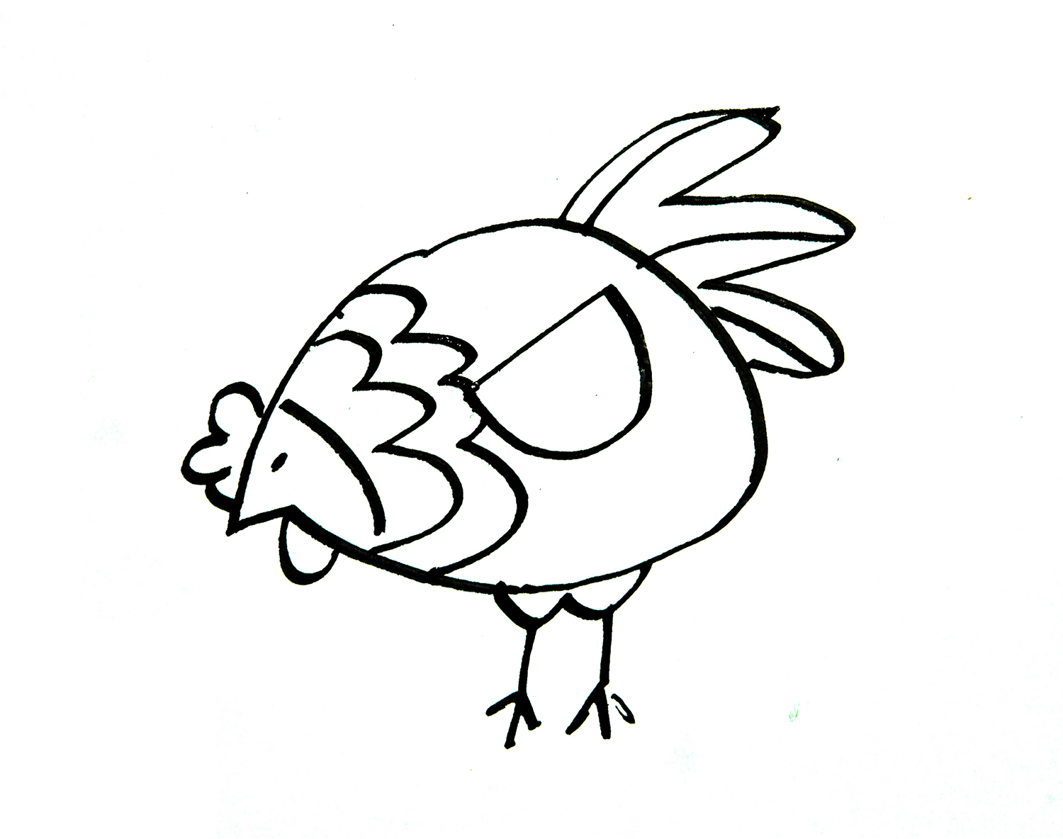 漂亮母鸡简笔画画法图片步骤（简笔画水果图片大全彩色） - 有点网 - 好手艺