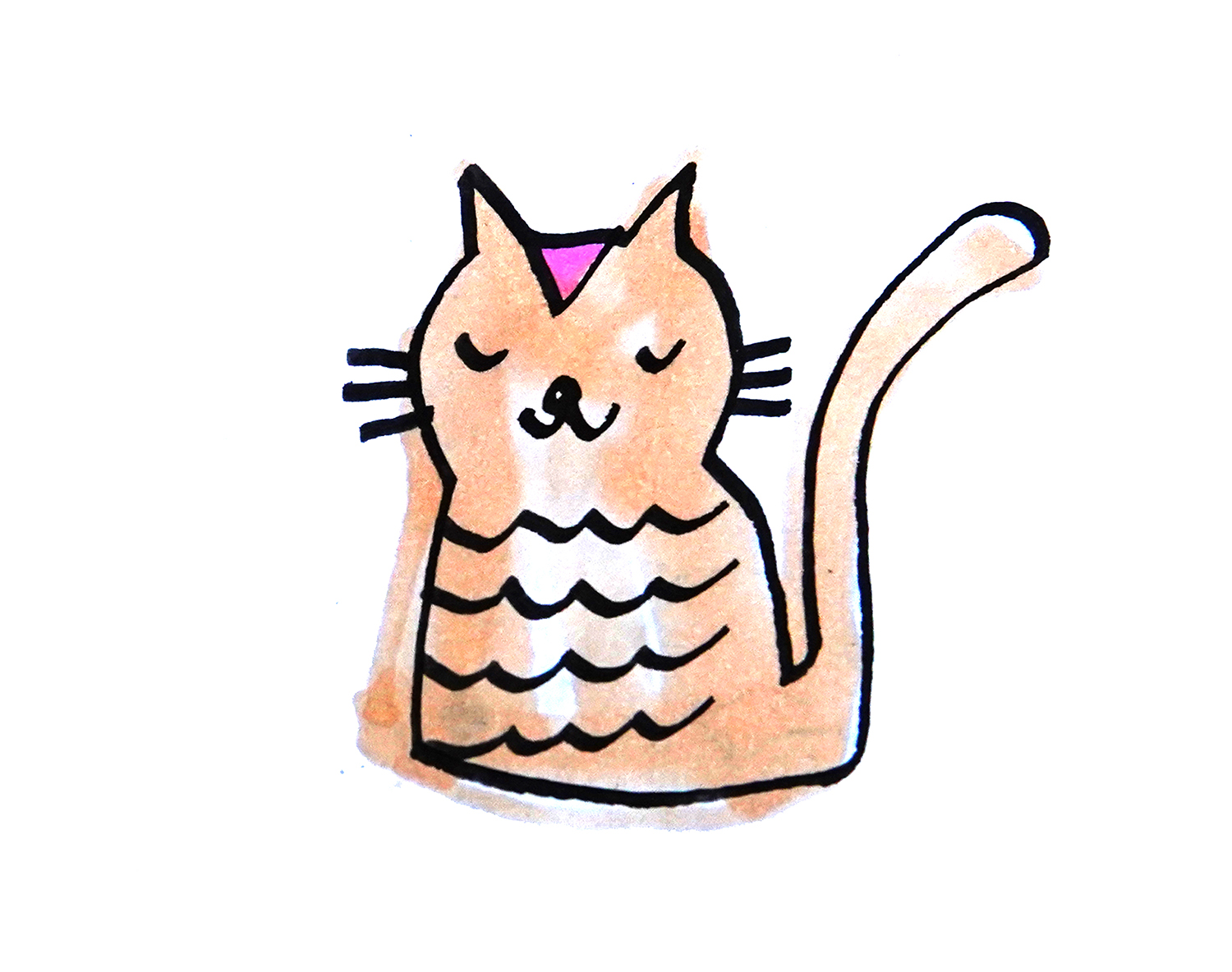 许多可爱的猫咪简笔画作者 たたメーピー|简笔画|猫咪|作者_新浪网