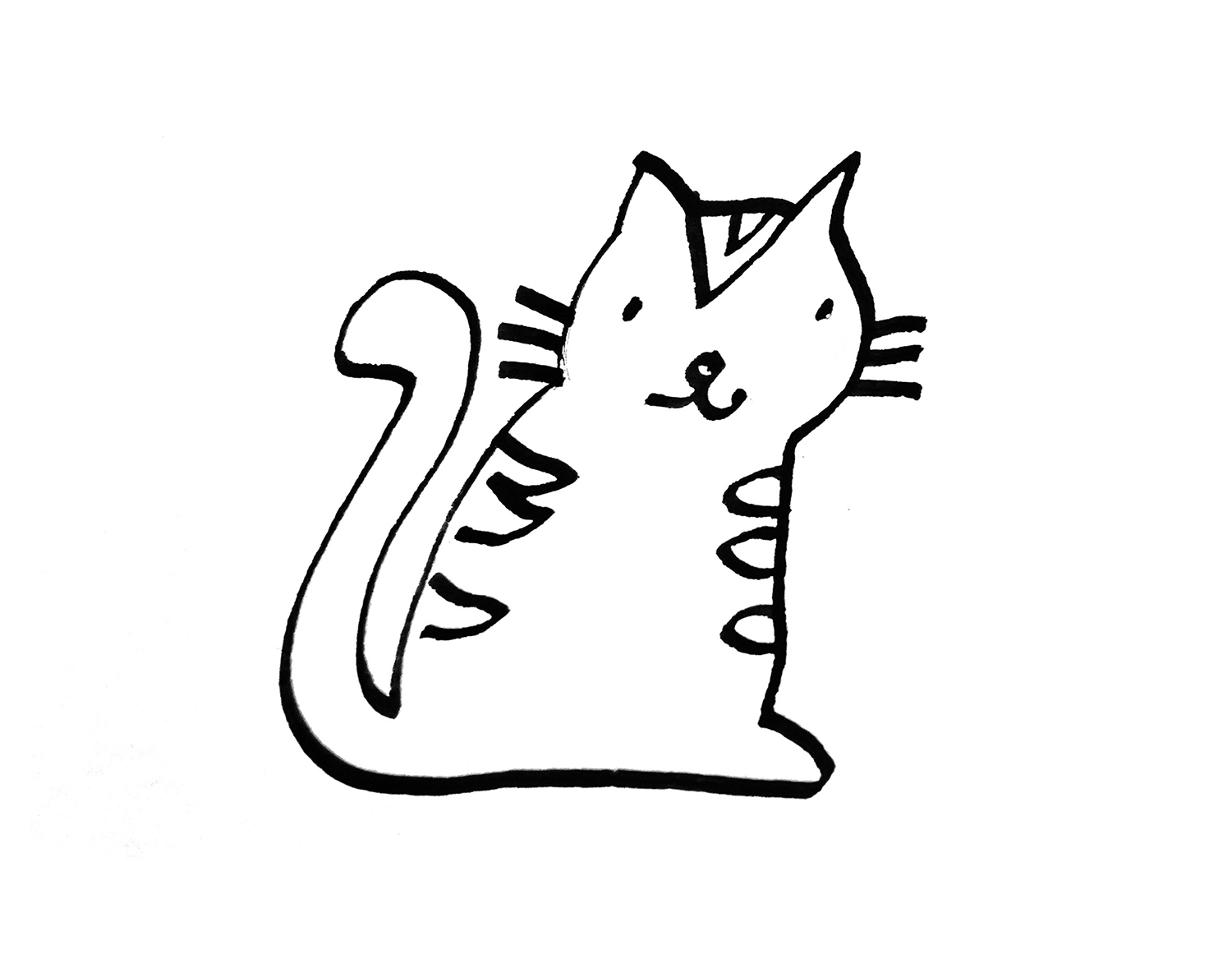 可爱小猫简笔画画法图片步骤（中秋灯笼简笔画大全） - 有点网 - 好手艺