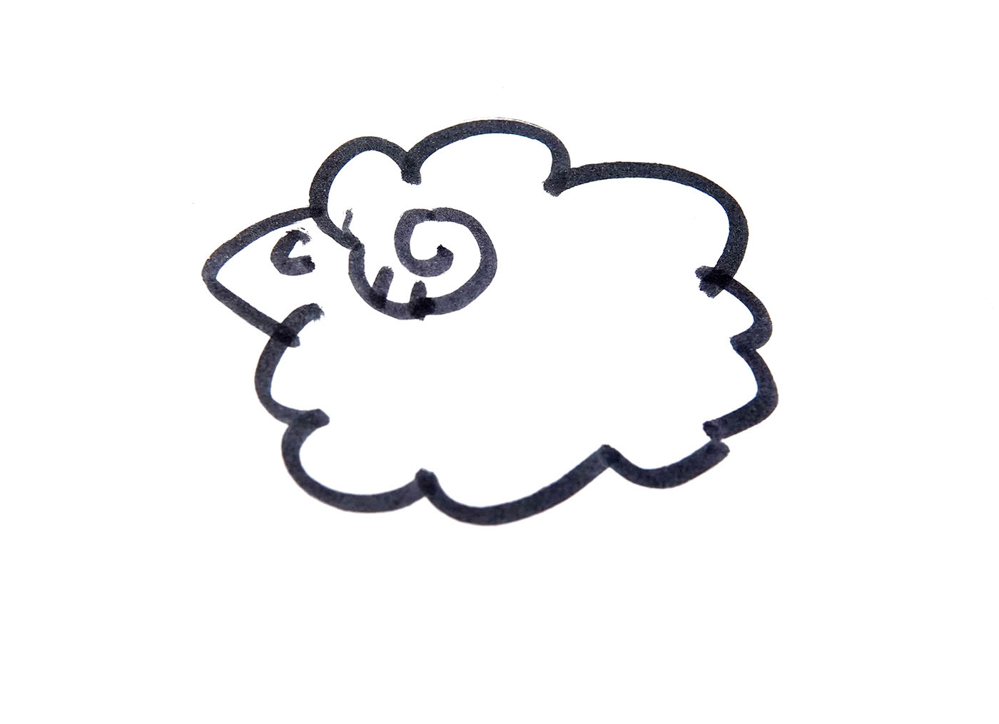儿童简笔画大全之山羊的画法步骤图解 肉丁儿童网