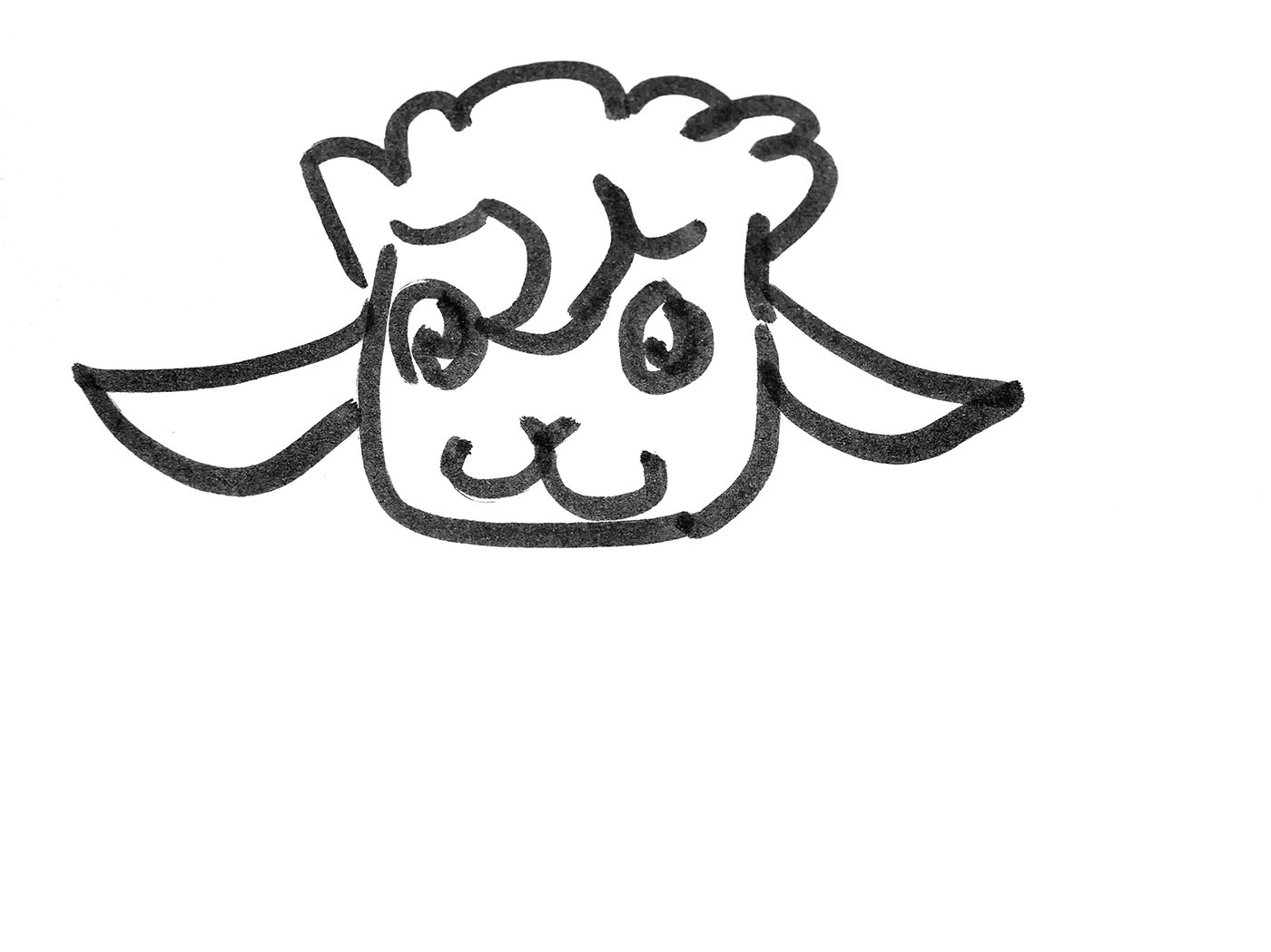 一步一步教你画小羊的画法图解教程 简单可爱简笔画图（动漫人物图片简笔画） - 有点网 - 好手艺