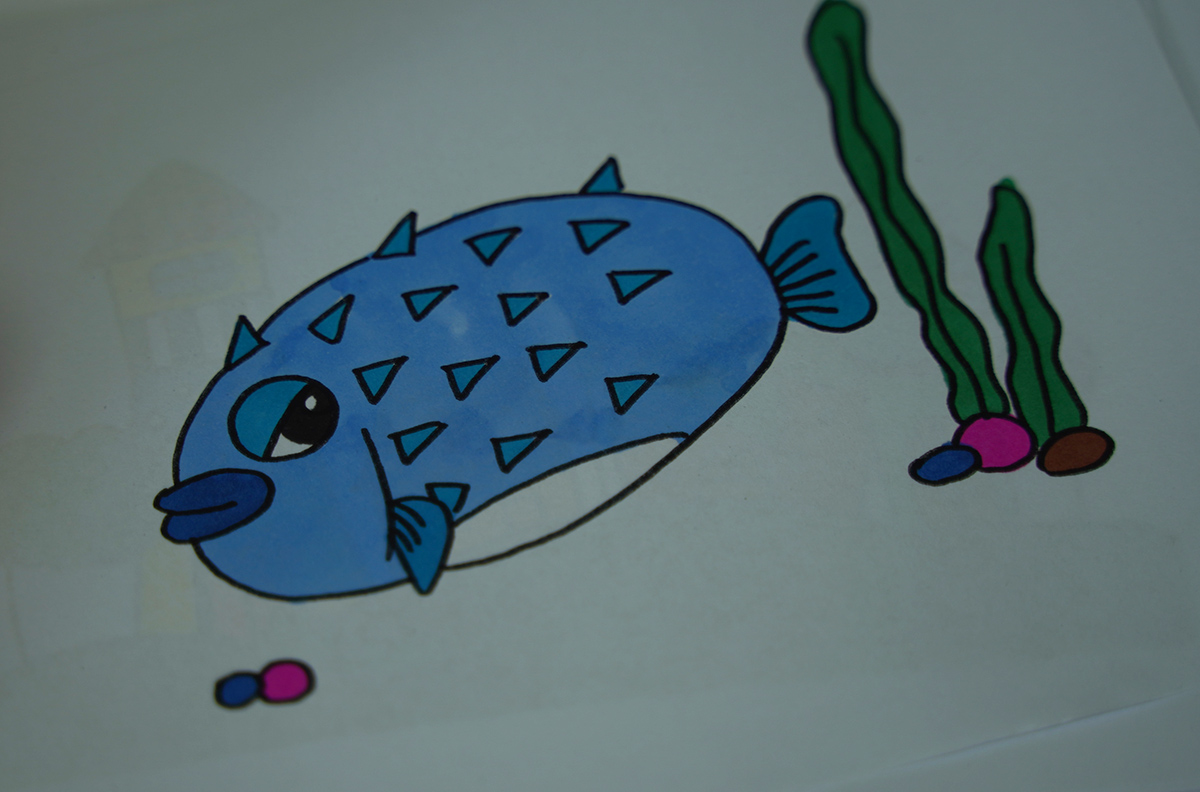 可爱又简单花纹鱼简笔画画法图片步骤（儿童绘画小白兔） - 有点网 - 好手艺