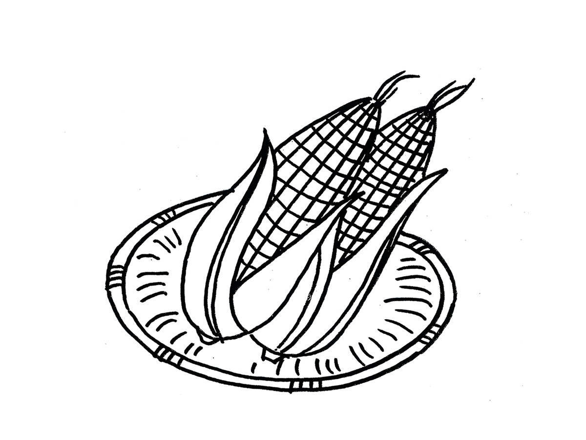 简笔画玉米玉米简笔画图片素材-编号32458282-图行天下