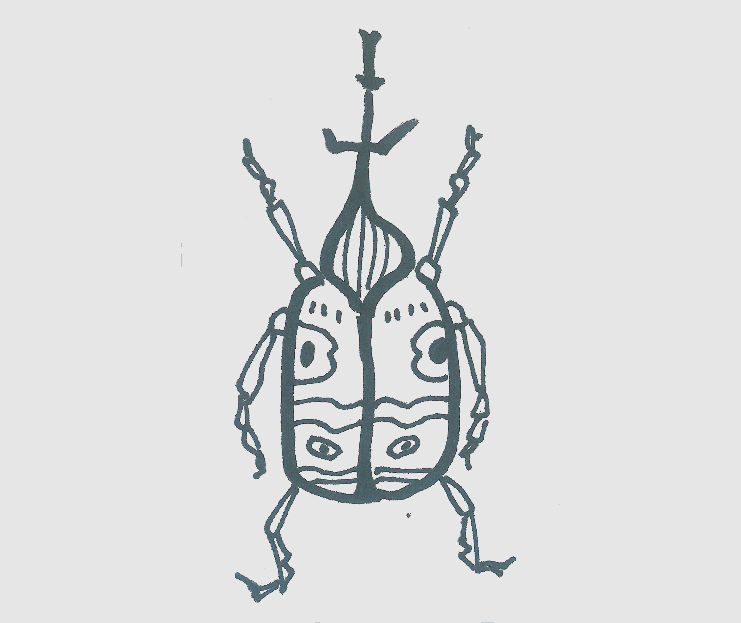 简笔画甲壳虫怎么画简单又好看 小甲壳虫的画法