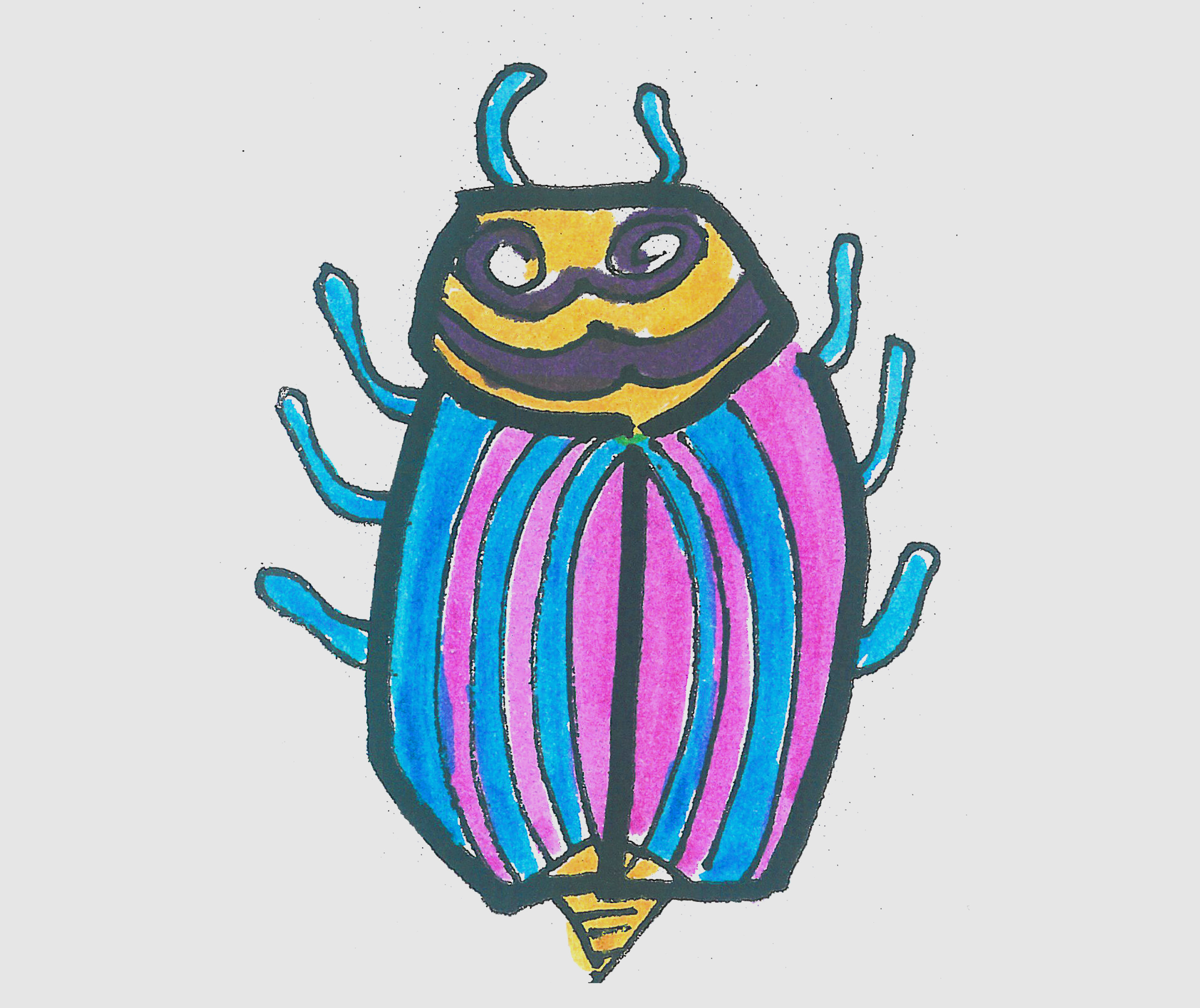 简笔画图片色彩瓢虫怎么画好看 小瓢虫的画法