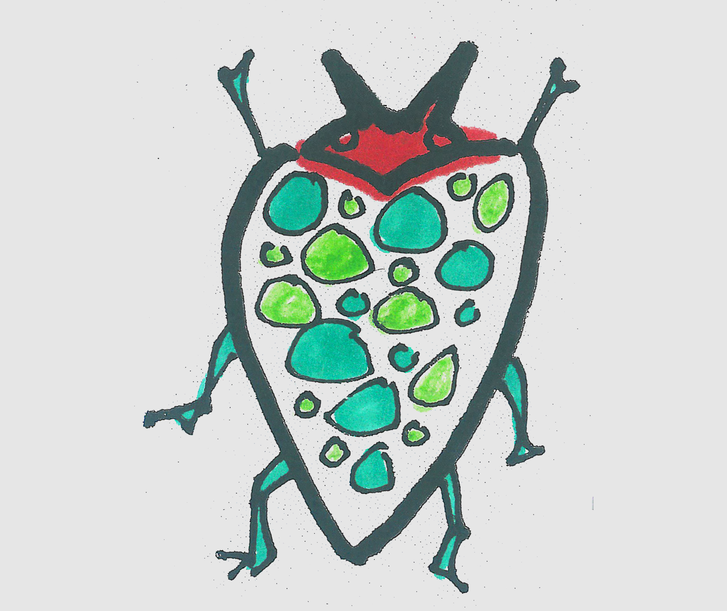 儿童简笔画图片有颜色瓢虫怎么画 可爱小瓢虫画法