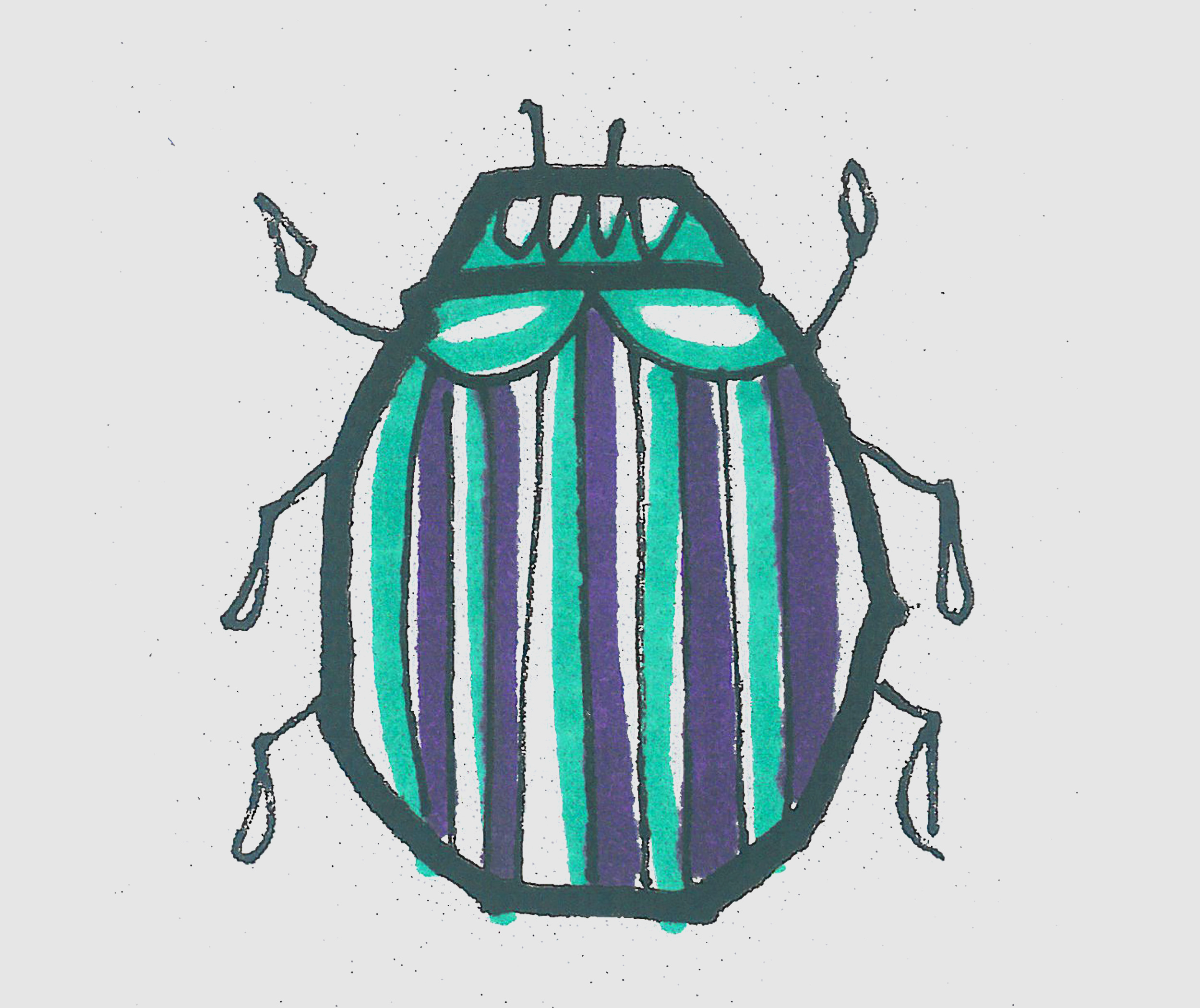 简笔画图片有颜色瓢虫怎么画 可爱瓢虫画法