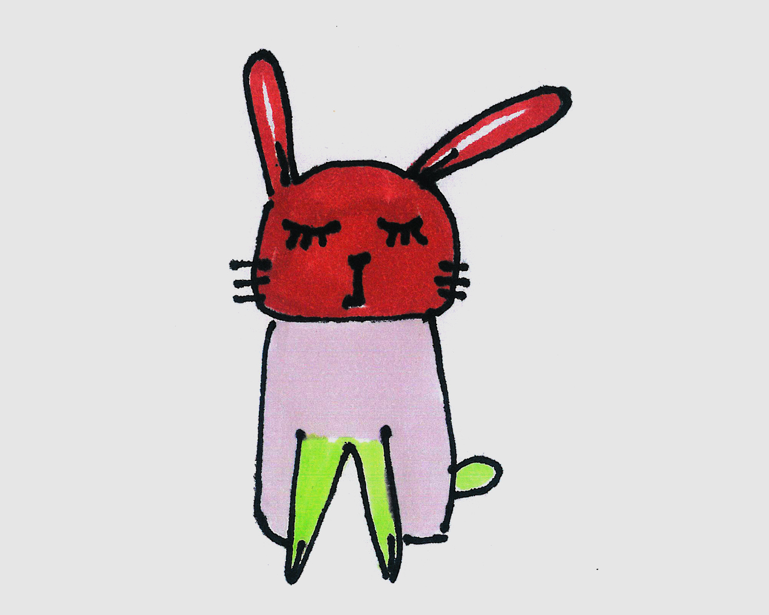 4岁简笔画教程 兔子怎么画好看