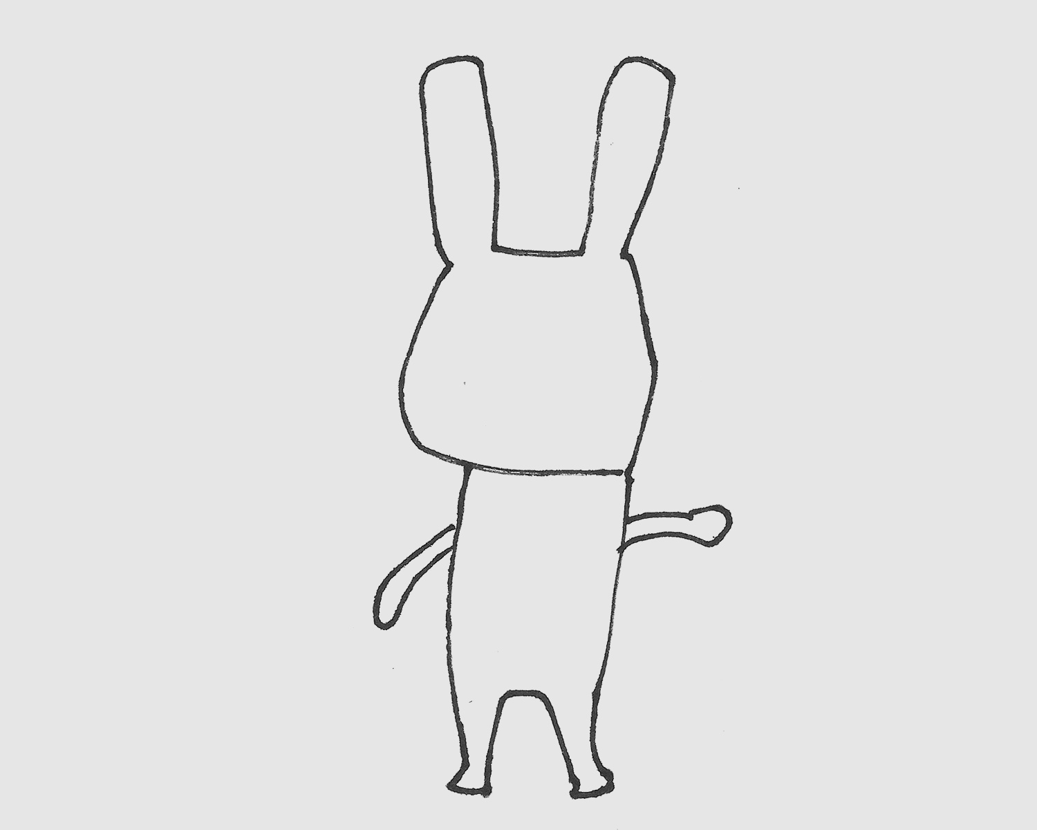 四五岁简笔画教程 简单小小白兔怎么画简单又好看