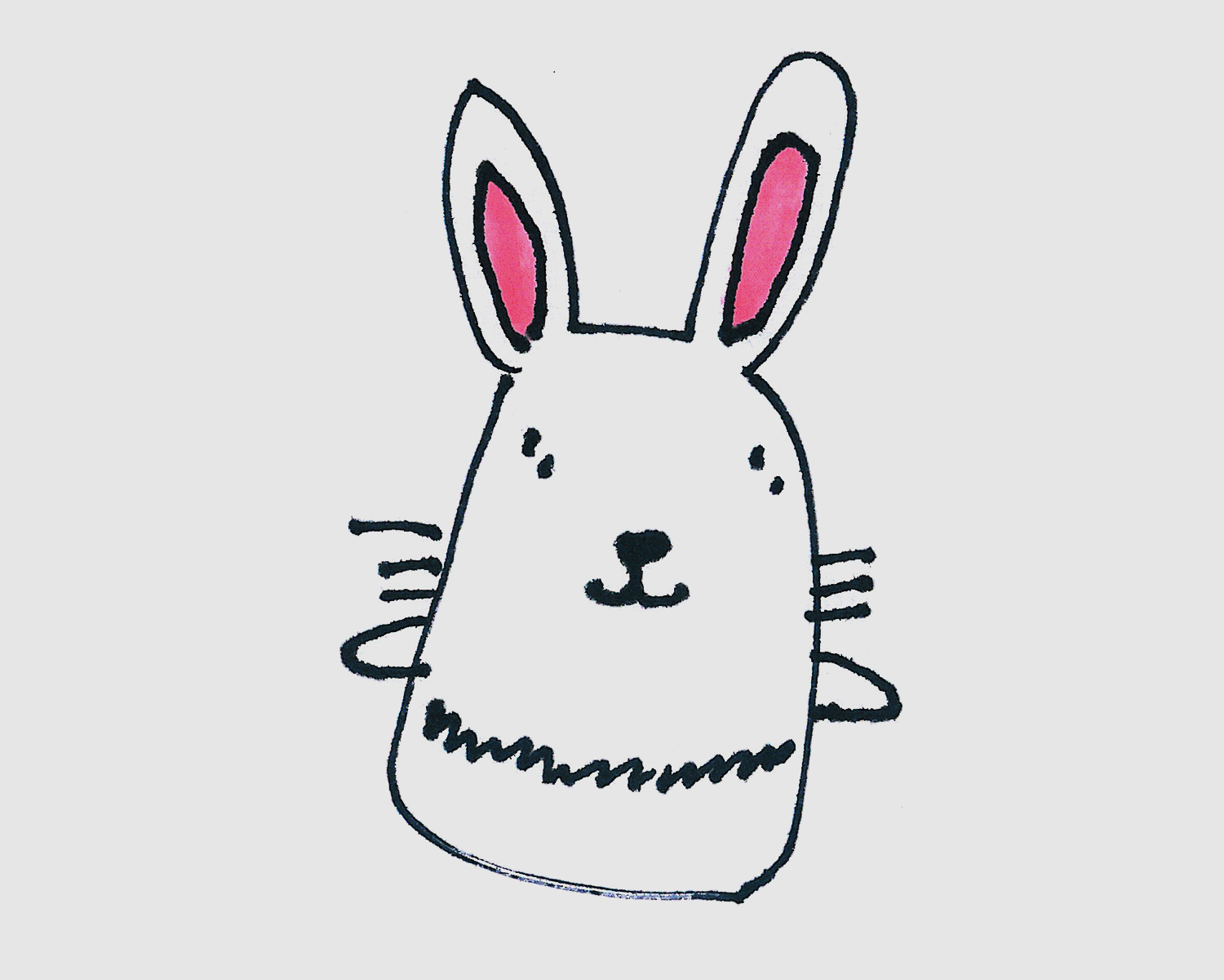 7-8岁简笔画大全 可爱兔子怎么画