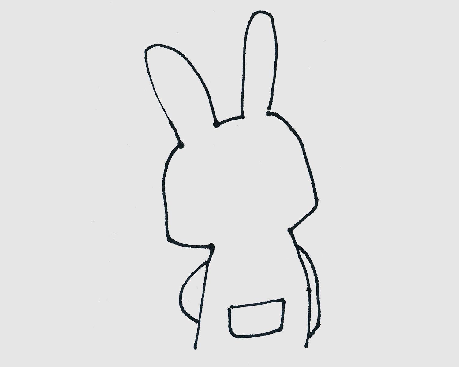 4-6岁简笔画作品 兔子怎么画好看