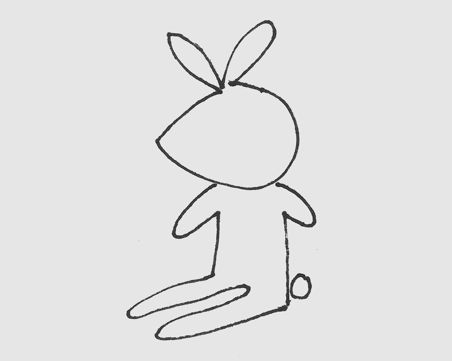 四五岁简笔画图片 可爱小兔子怎么画简单又好看