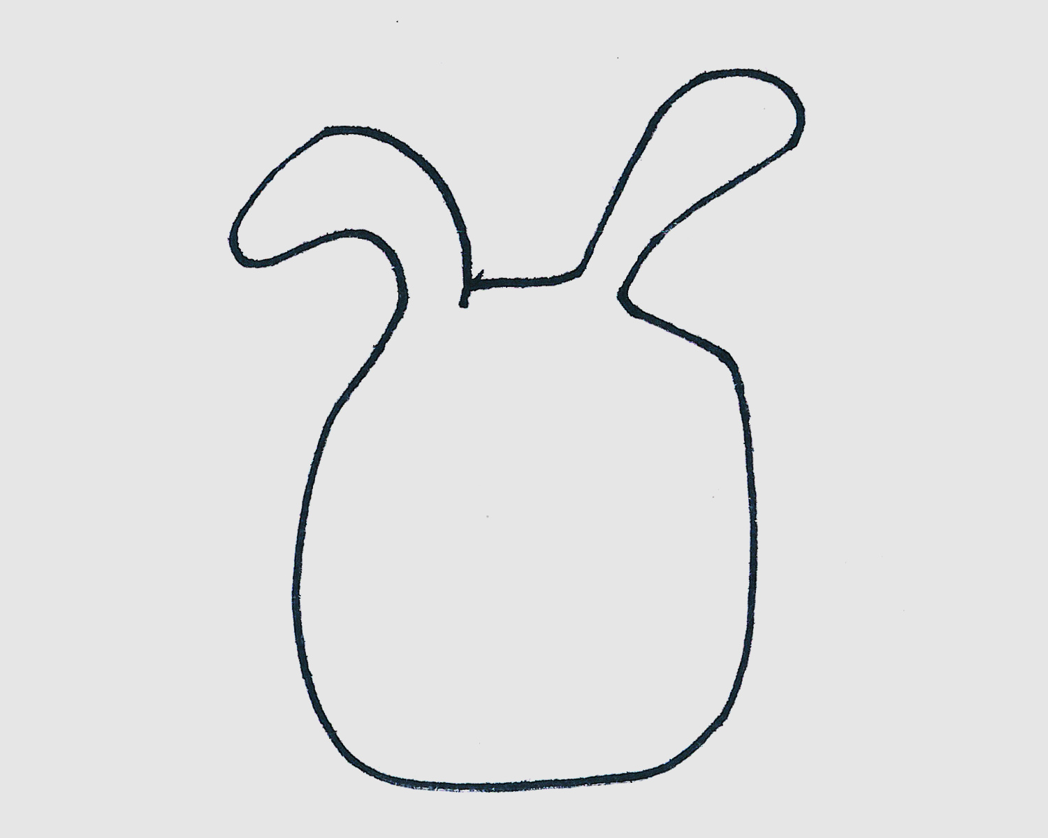 萌萌的简笔画兔子的画法图片步骤