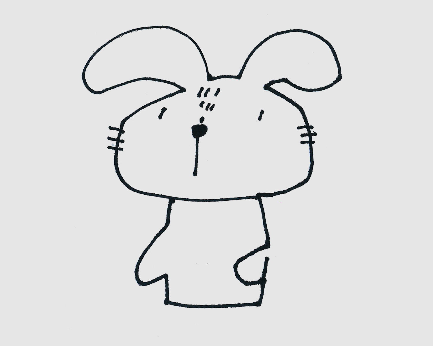 粉红小兔简笔画画法图片步骤（简笔画篮子图片大全） - 有点网 - 好手艺