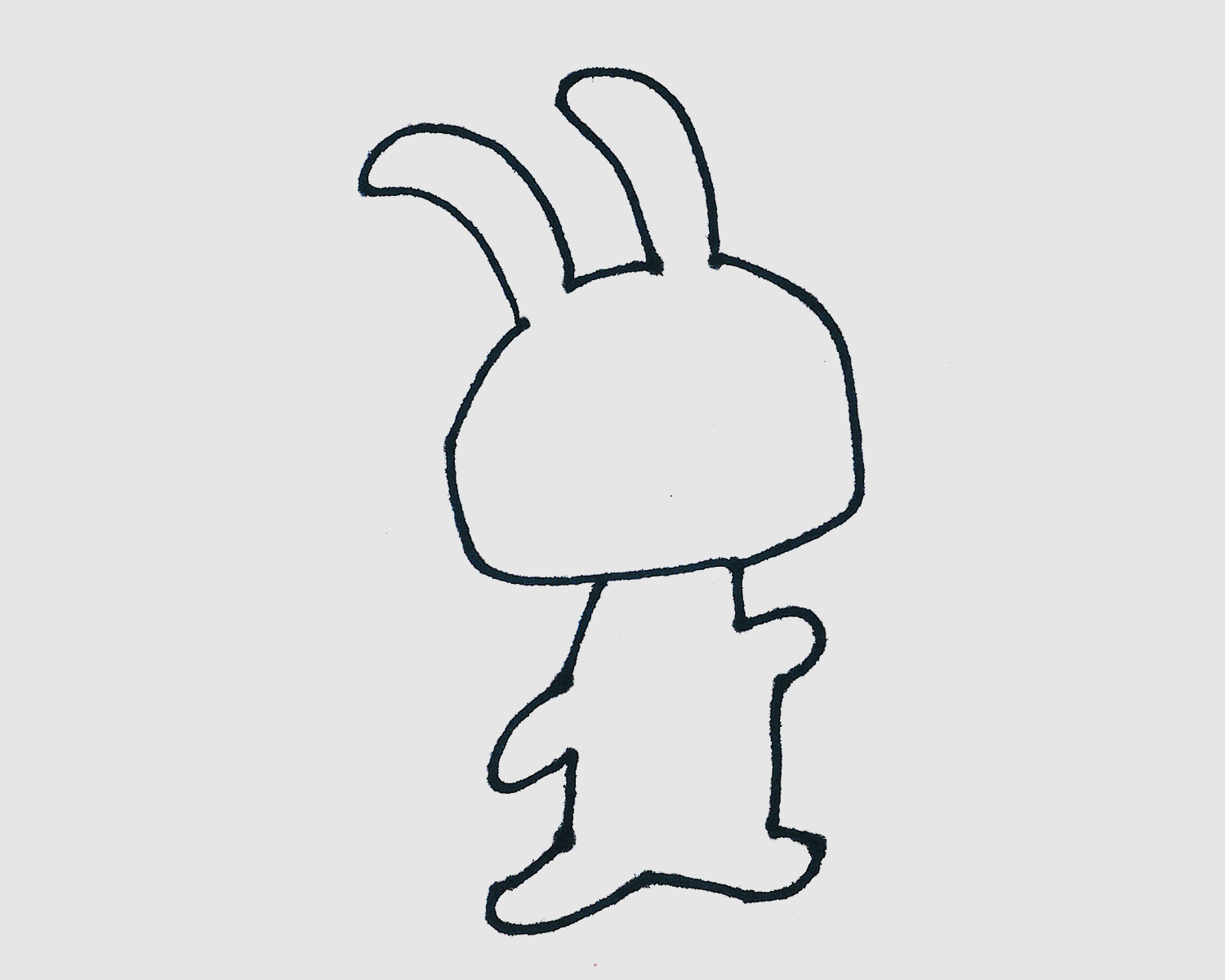 可爱卡通小兔子简笔画画法图片步骤（益阳画画培训学校） - 有点网 - 好手艺
