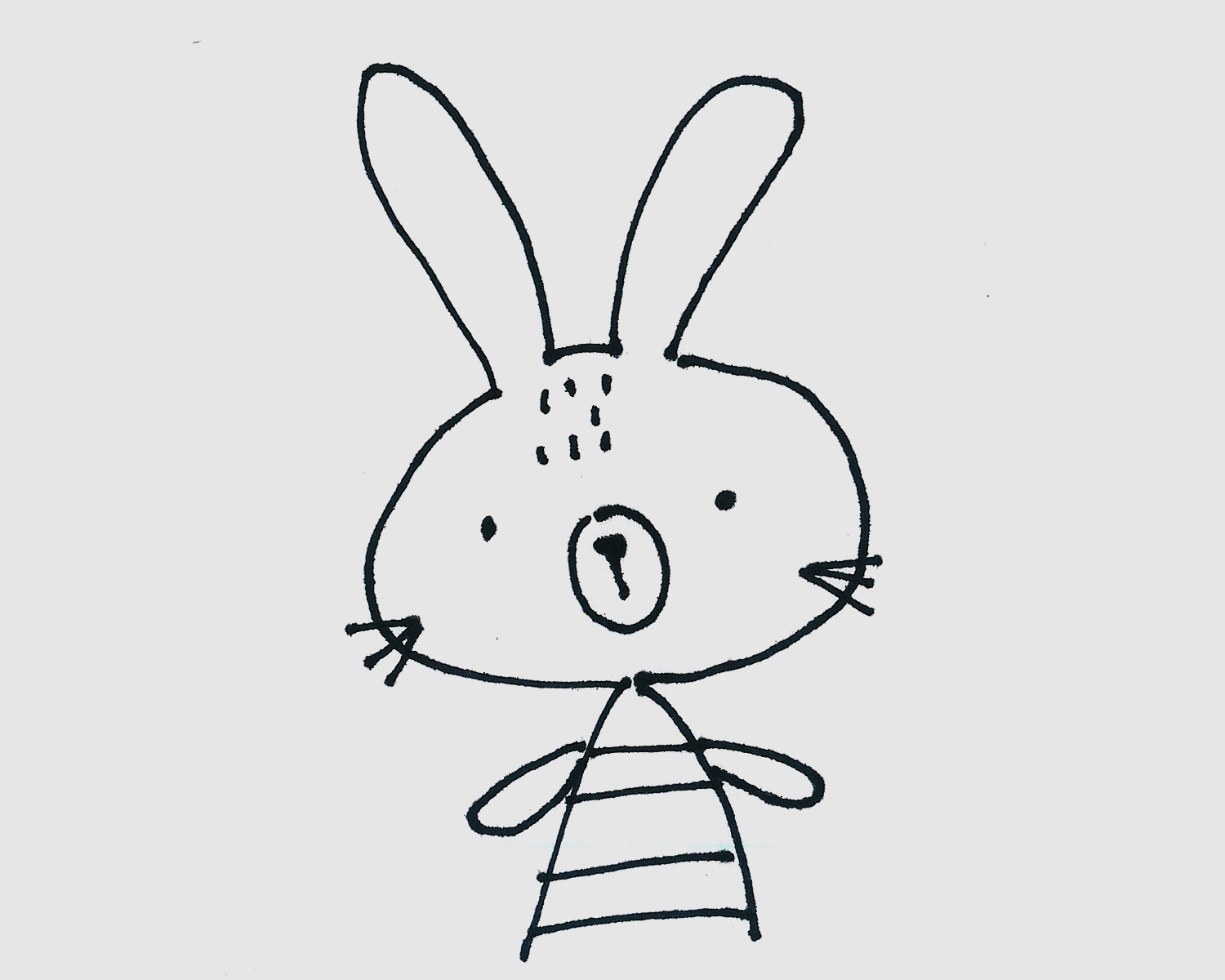 8岁简笔画教程 有颜色小小白兔怎么画简单又好看