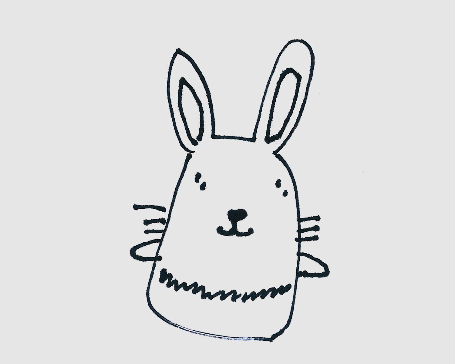 7-8岁简笔画大全 可爱兔子怎么画