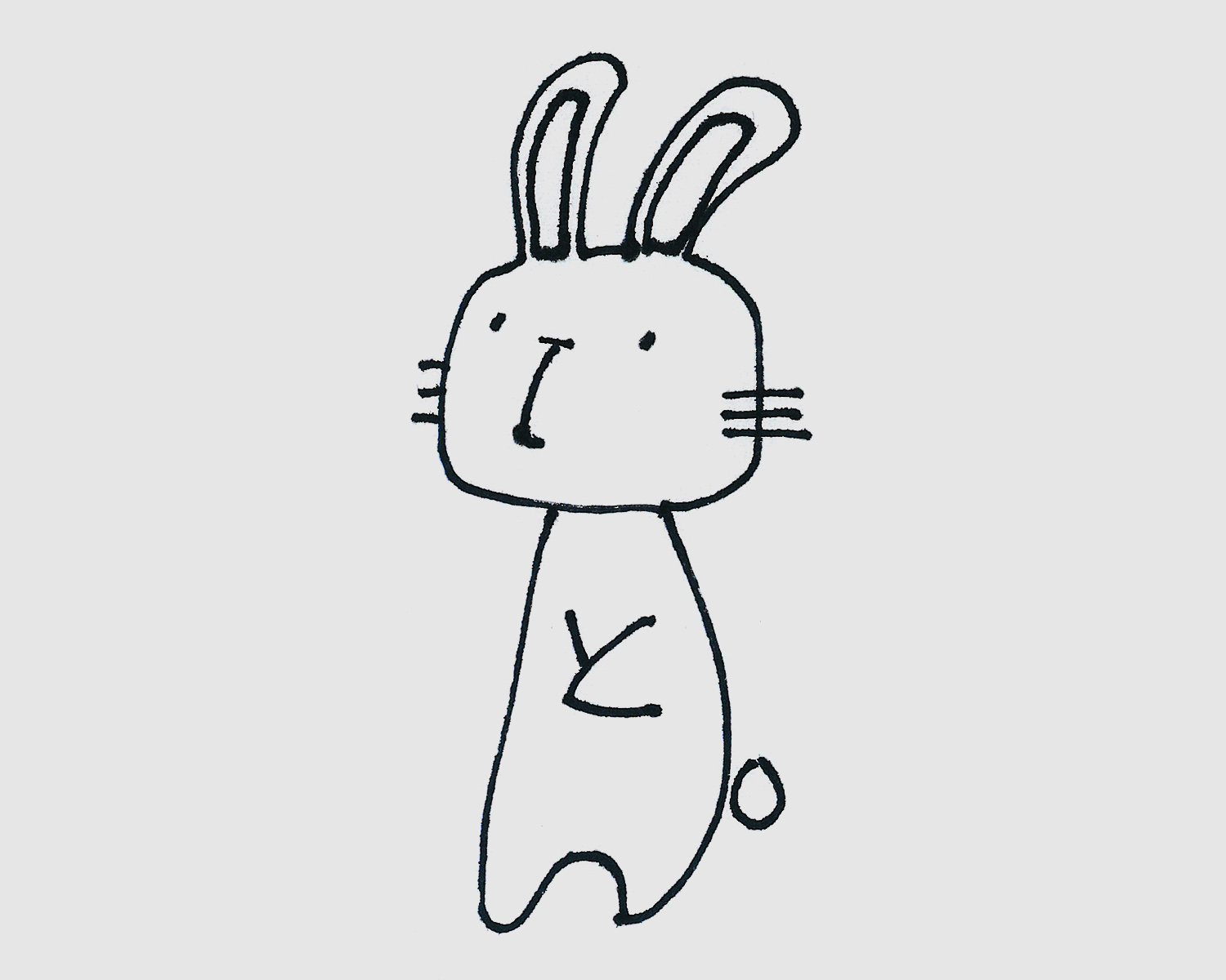 5岁简笔画图片 兔子怎么画简单又好看