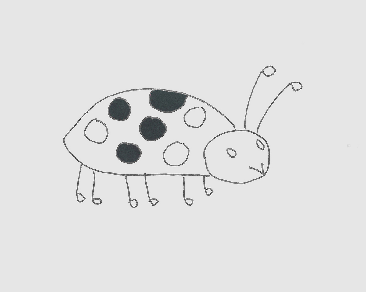 儿童简笔画瓢虫怎么画最简单 小瓢虫画法（我健康我快乐儿童画） - 有点网 - 好手艺
