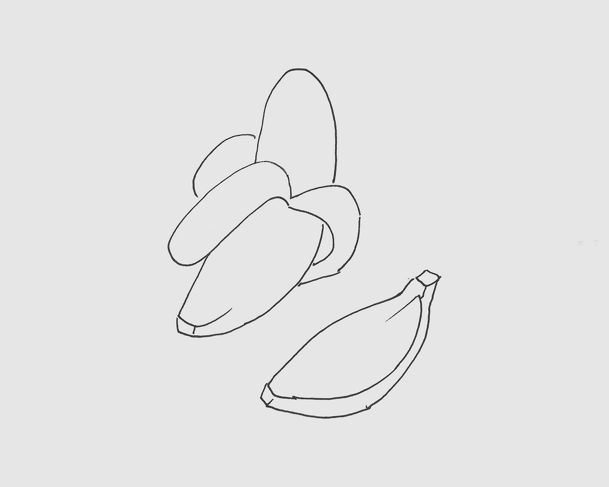 8一12岁美术大全 趣味简笔画香蕉怎么画详细步骤 咿咿呀呀儿童手工网