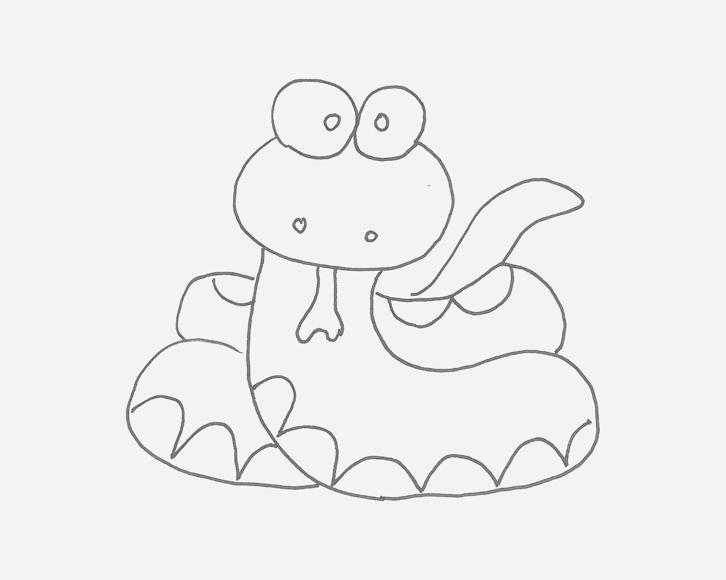 6岁简笔画优秀作品 小蛇怎么画（树图片大全简笔画） - 有点网 - 好手艺