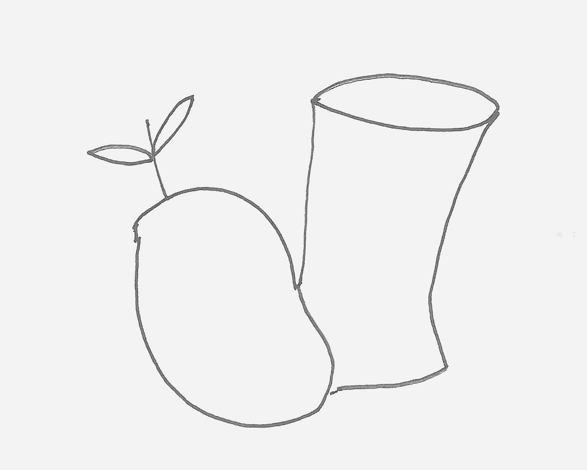 5岁简笔画优秀作品 可爱果汁饮料的画法图解💛巧艺网