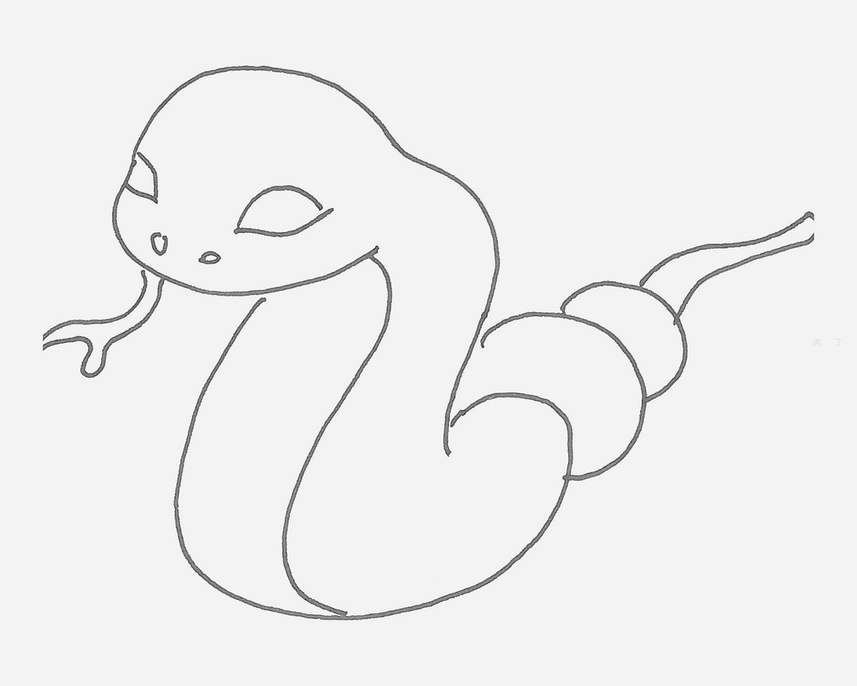 5岁简笔画大全 简单蛇怎么画好看（儿童绘画大赛获奖作品） - 有点网 - 好手艺