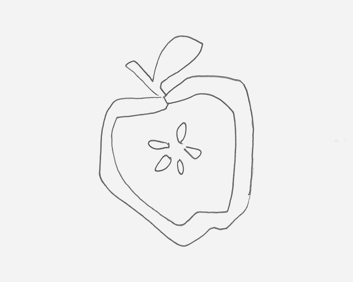 苹果画法简笔画 苹果画法简笔画儿童 - 第 3 - 水彩迷