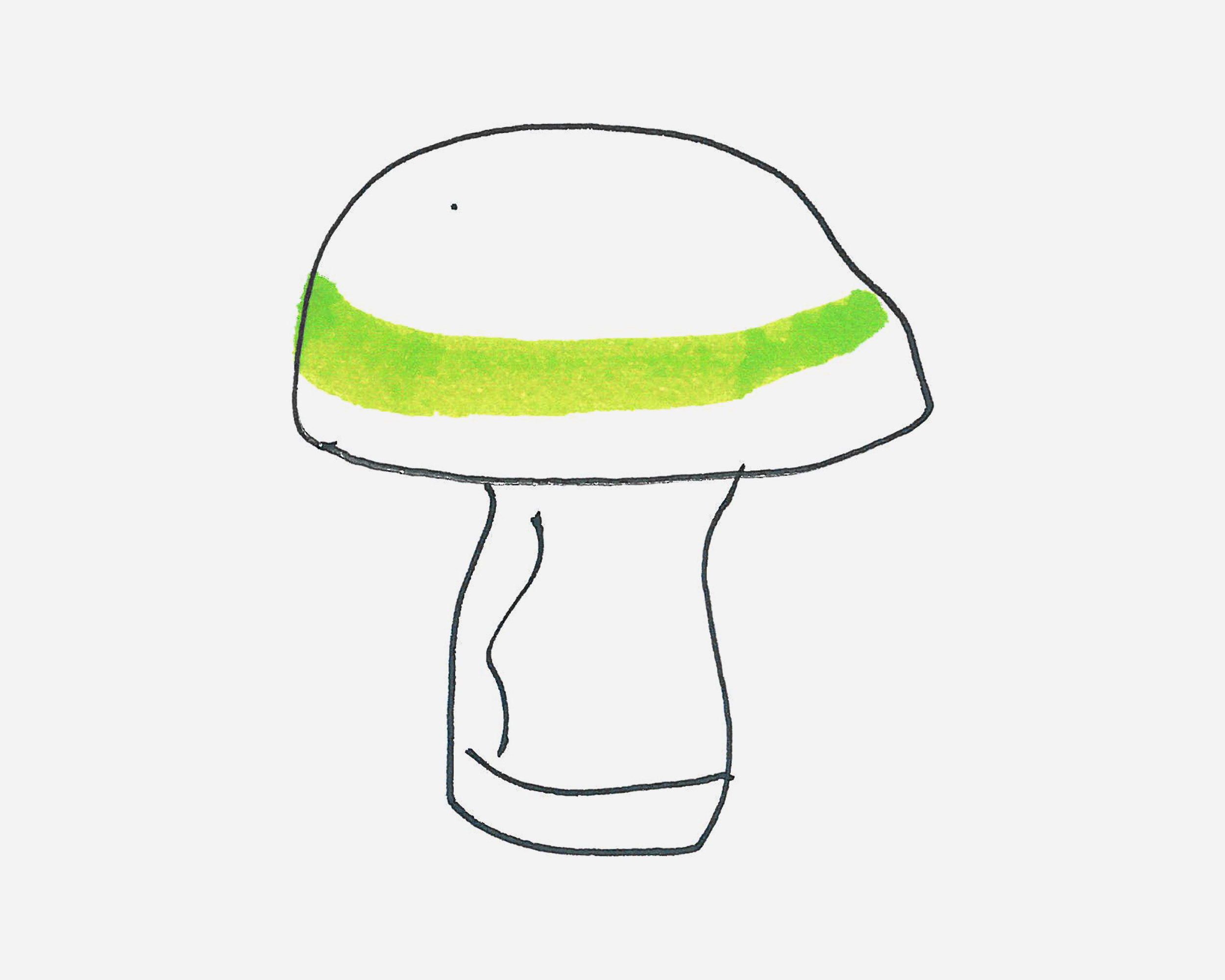 7-8岁简笔画图片 蘑菇的画法教程