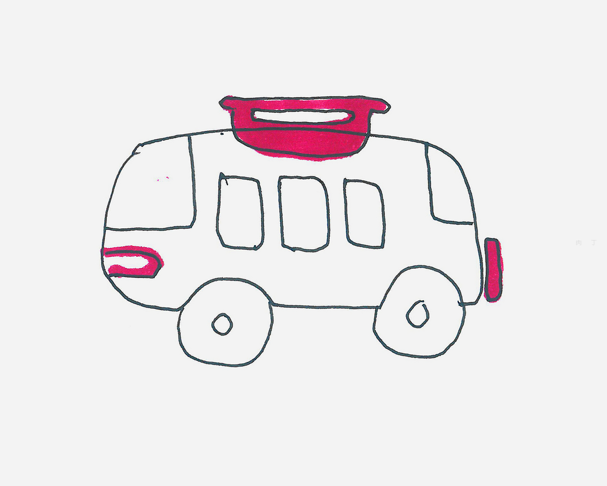 彩色公交车简笔画画法图片步骤（童话人物简笔画图片大全可爱） - 有点网 - 好手艺