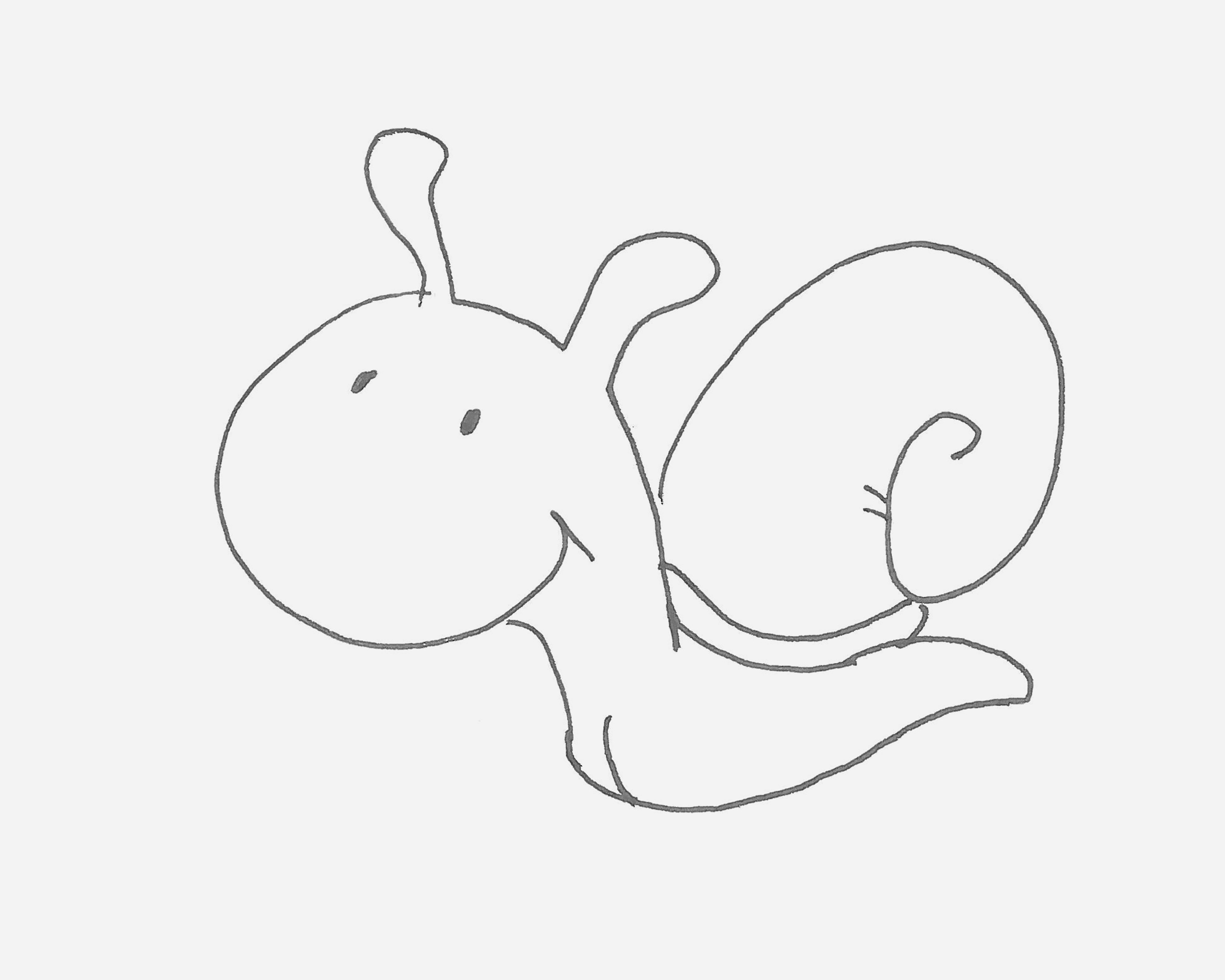 极速蜗牛特博简笔画画法图片步骤