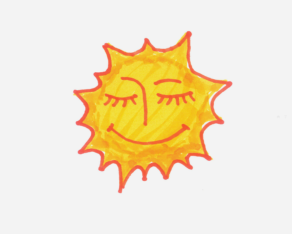 太阳的十种画法简笔-图库-五毛网
