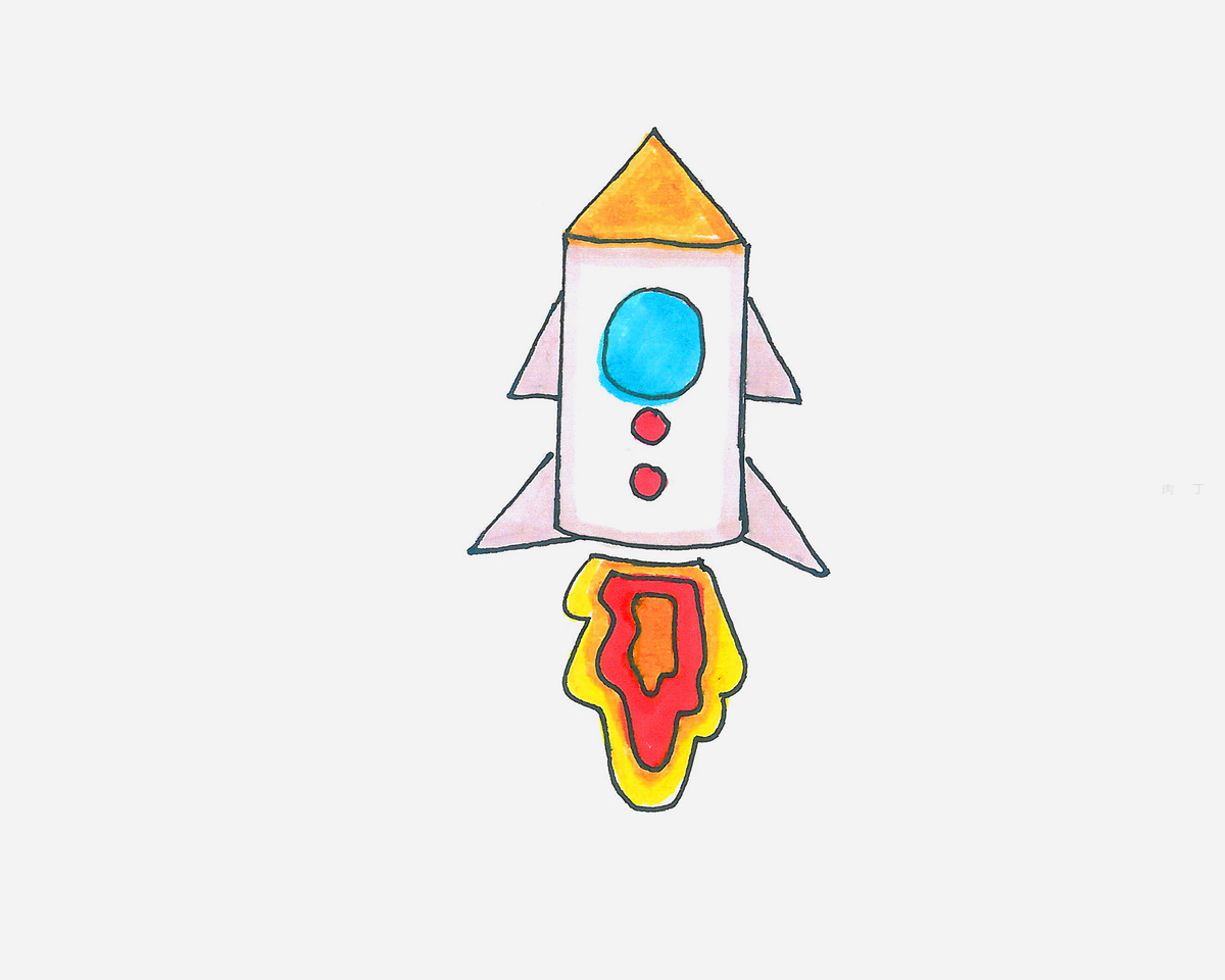 手绘练习-小火箭|平面|其他平面|芝麻饼小铺 - 原创作品 - 站酷 (ZCOOL)