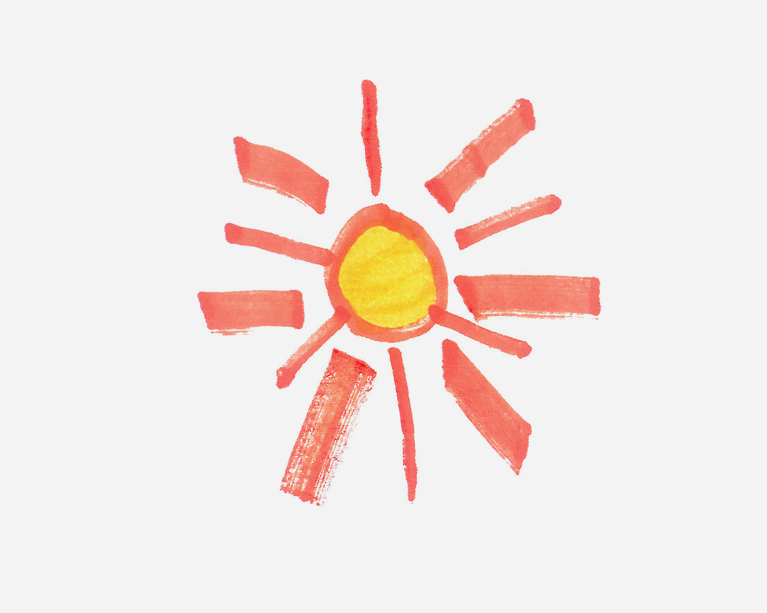 漂亮简笔画优秀作品 小太阳的画法教程