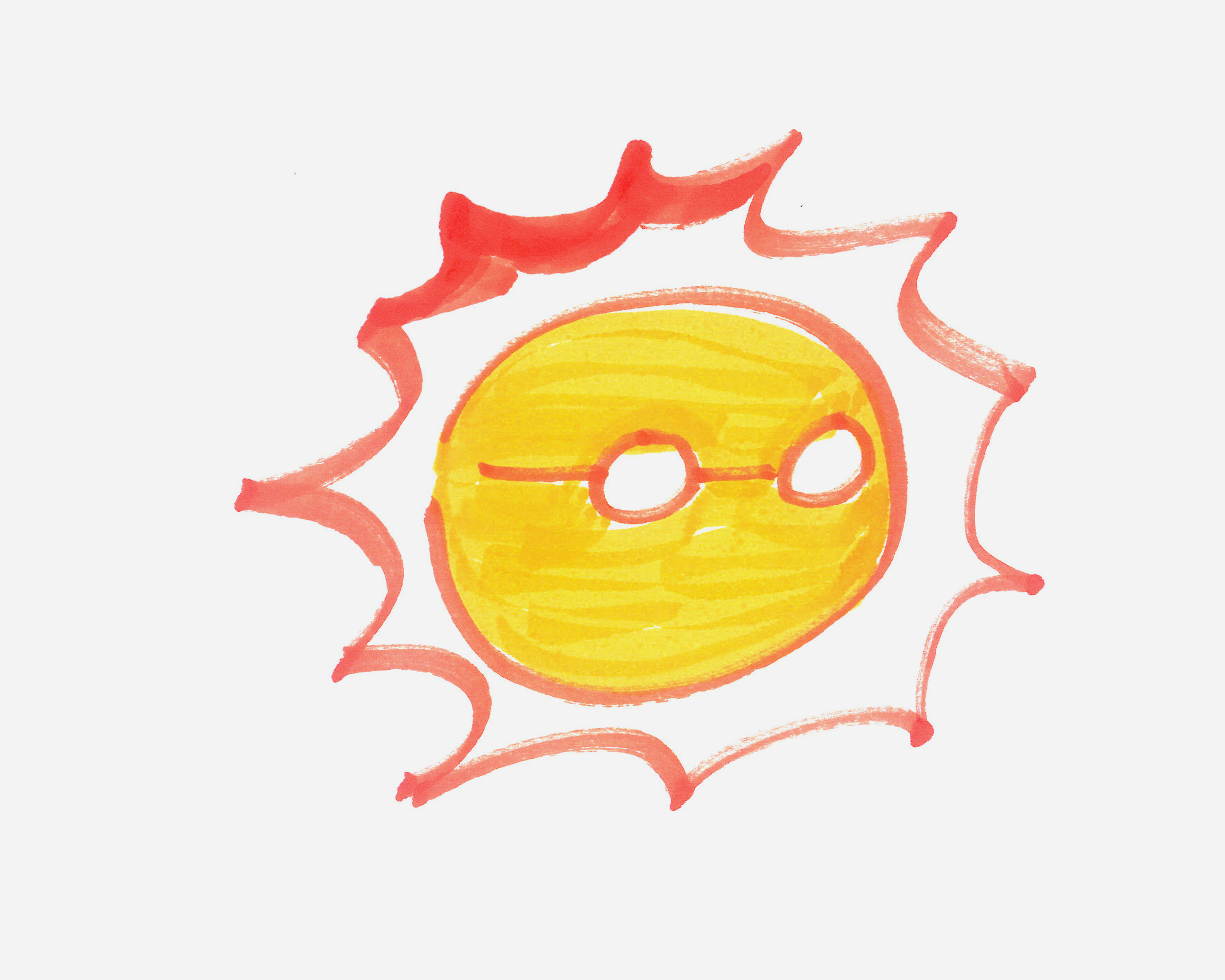 8岁简笔画图片 太阳怎么画最简单