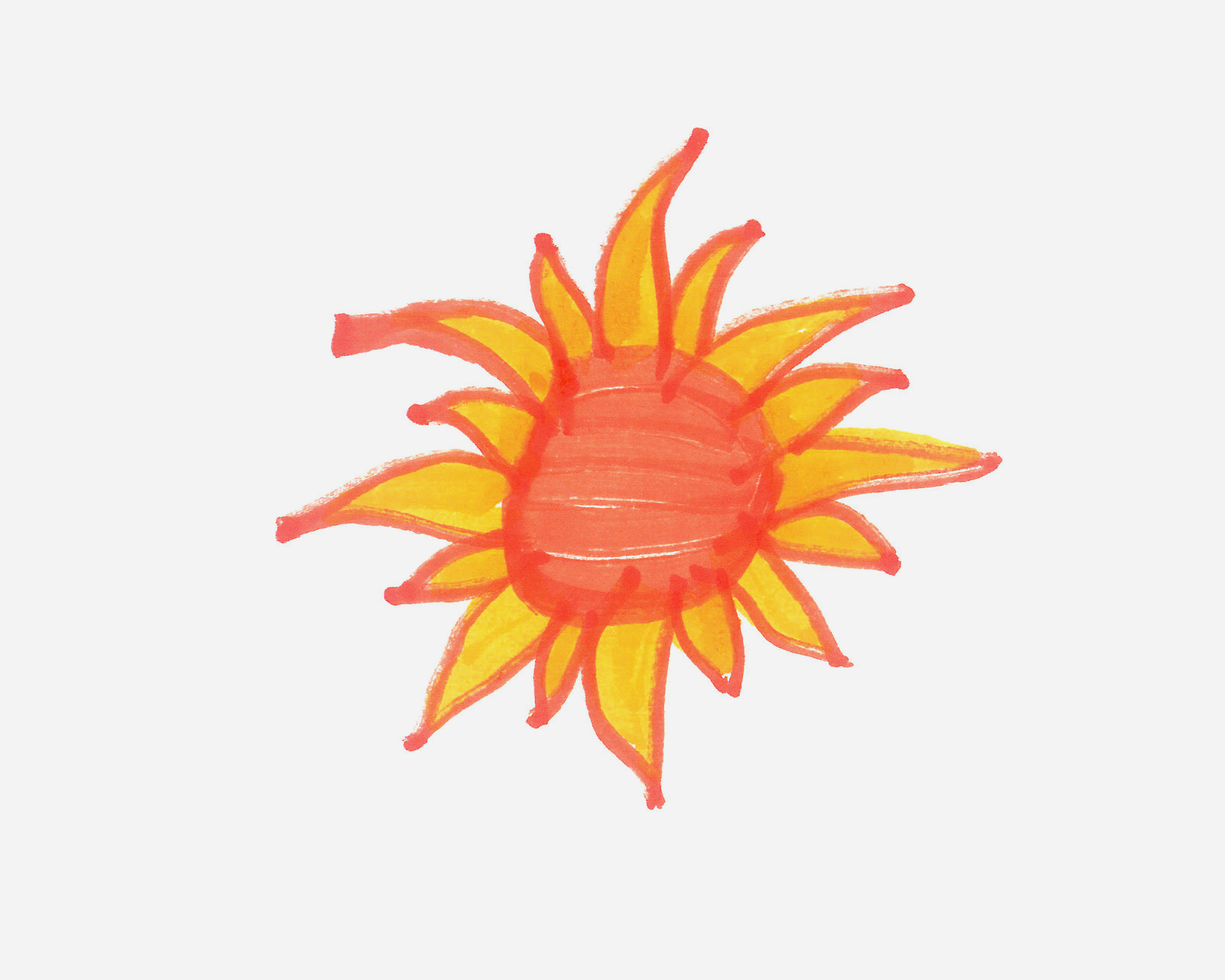 简单简笔画优秀作品 太阳怎么画最简单（学画画零基础视频教程） - 有点网 - 好手艺
