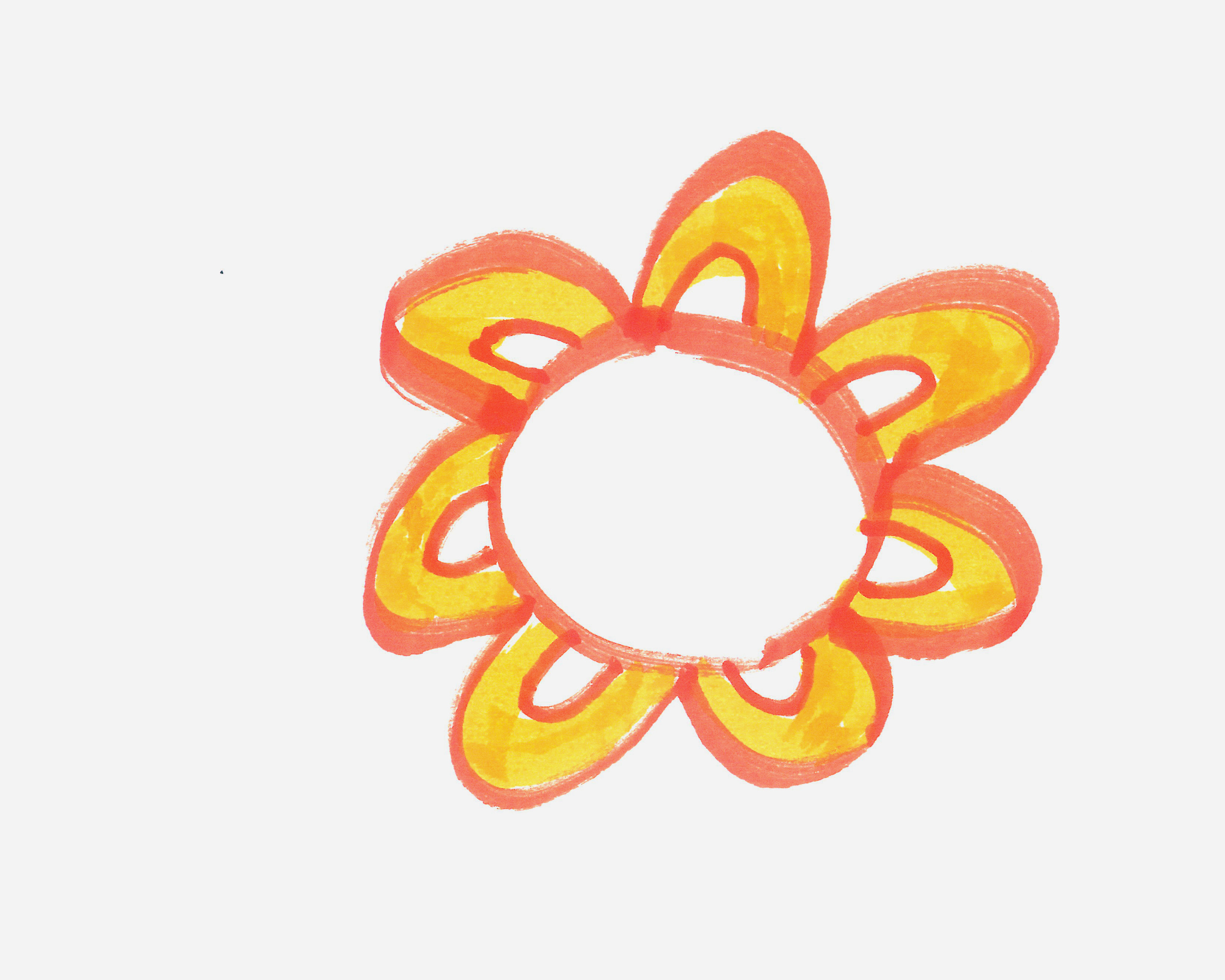 6岁儿童画作品 有颜色小太阳怎么画好看💛巧艺网