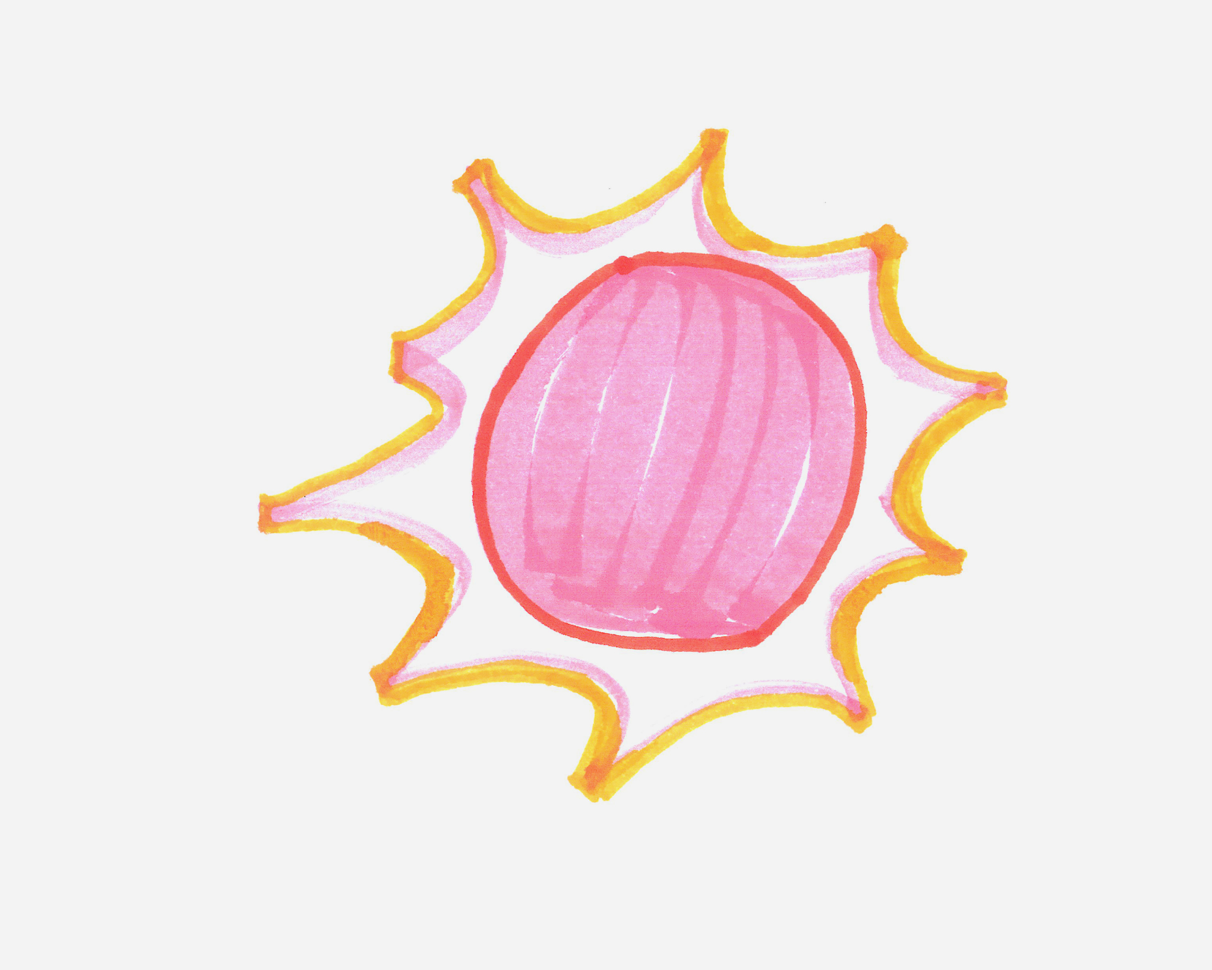 100种儿童画教程 小太阳的画法（游戏简笔画图片大全） - 有点网 - 好手艺