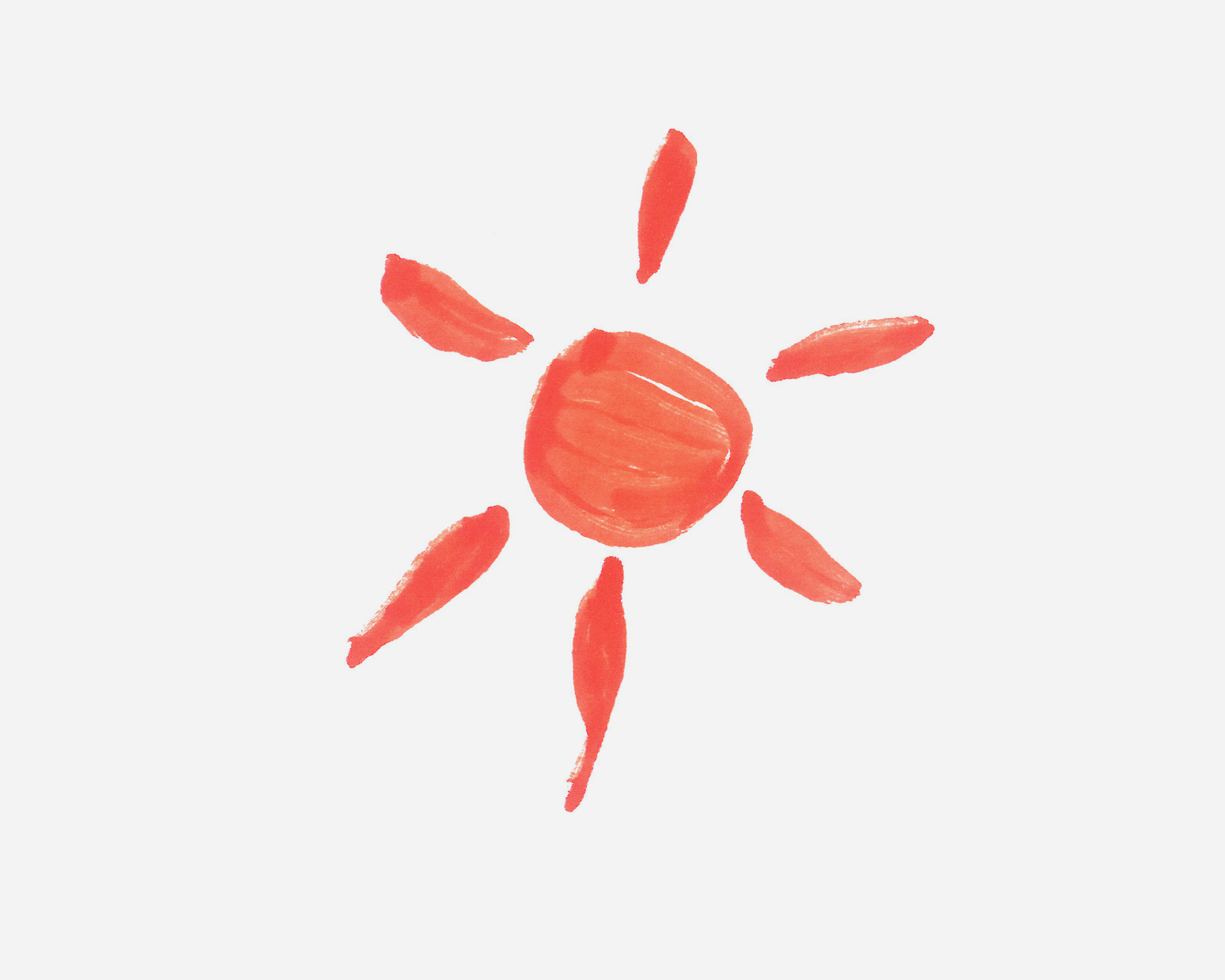 7-8岁简笔画优秀作品 有颜色小太阳怎么画最简单