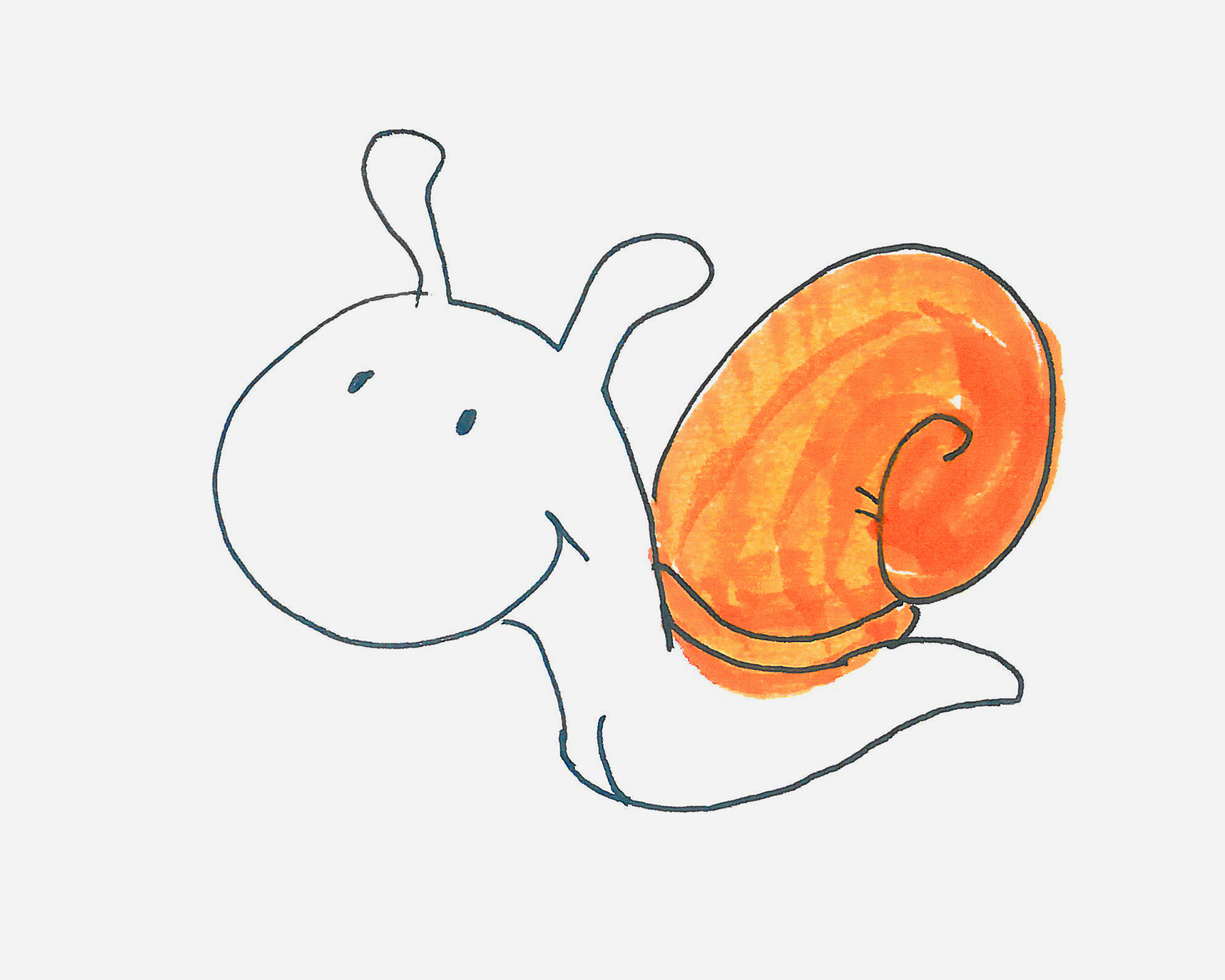 极速蜗牛特博简笔画画法图片步骤