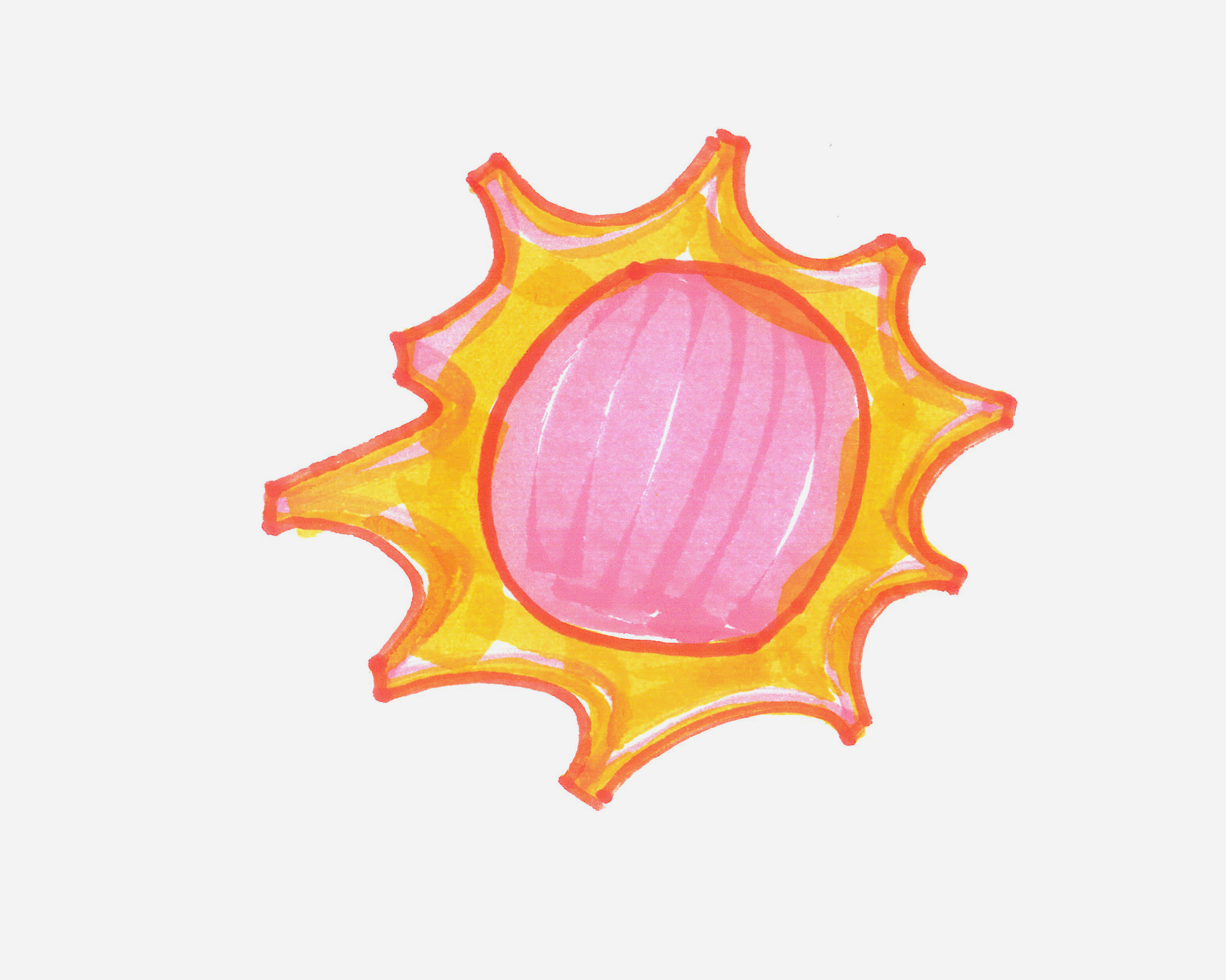 简单儿童画优秀作品 色彩小太阳的画法图解（6一7岁儿童简笔画） - 有点网 - 好手艺