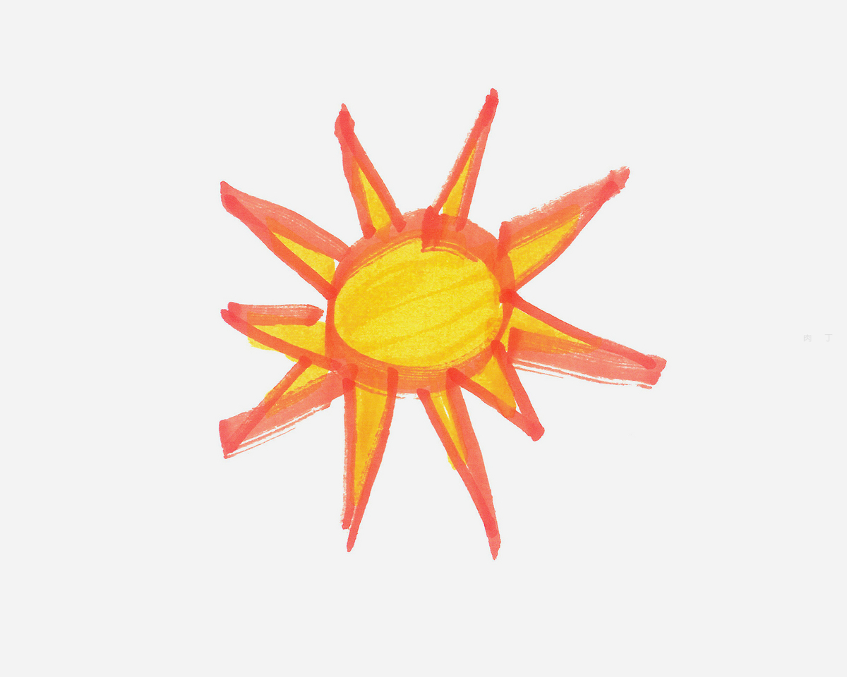 4-5岁儿童画教程 太阳的画法教程（儿童简笔画大全动物） - 有点网 - 好手艺