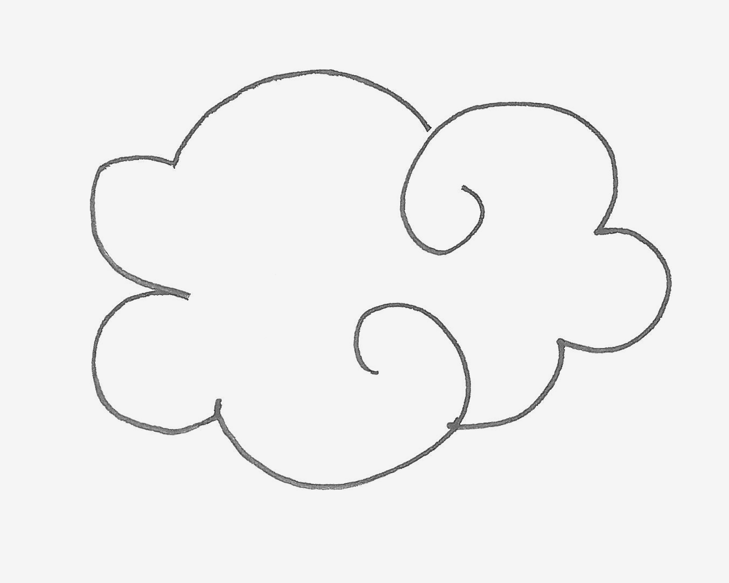 6-9岁儿童画优秀作品 小云朵怎么画简单又好看