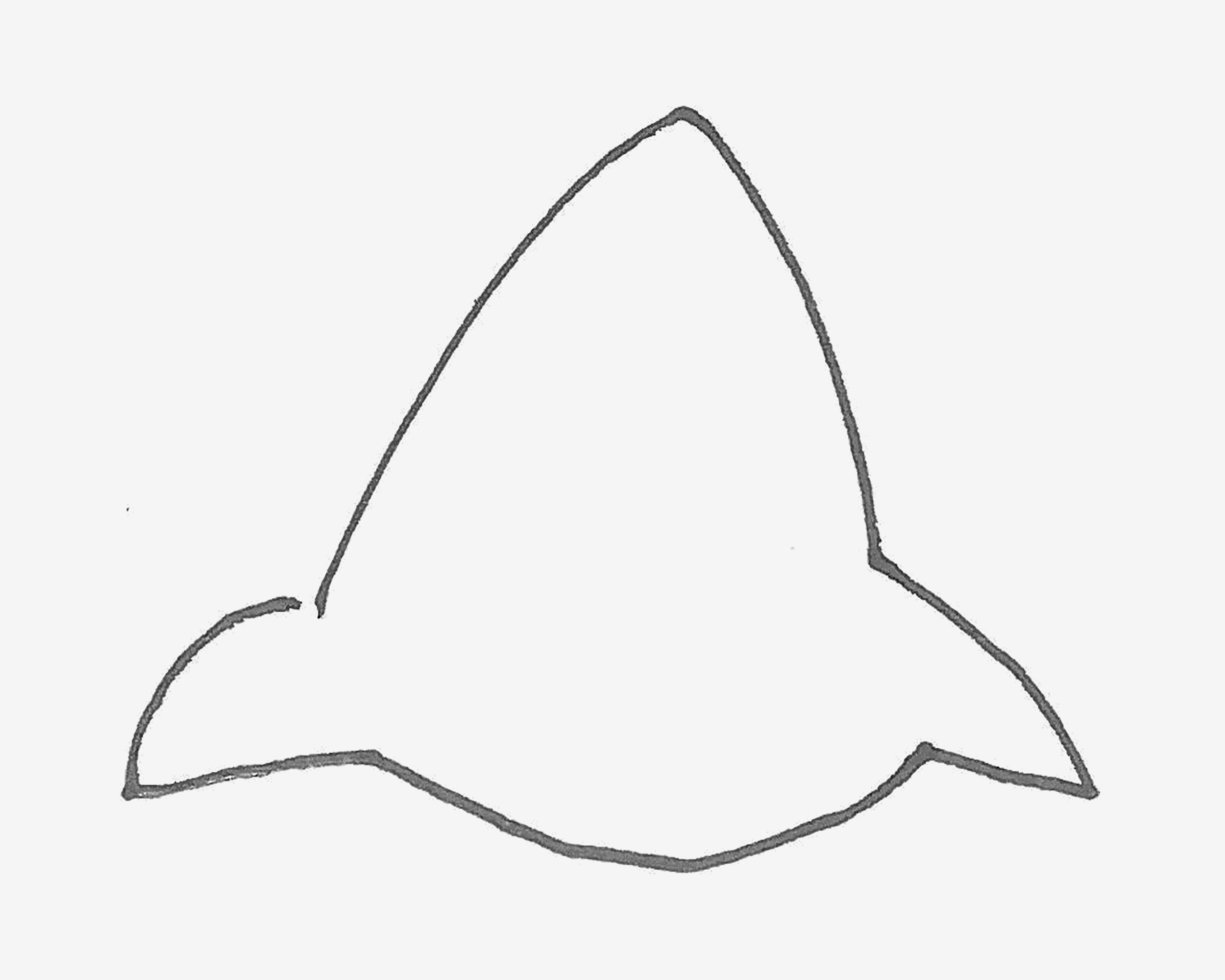 大鲨鱼简笔画 大鲨鱼简笔画图片大全 - 水彩迷