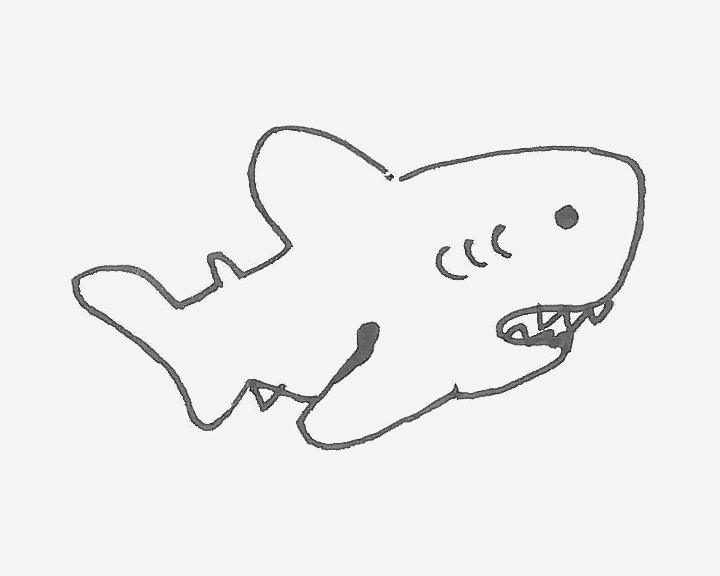 6岁儿童简笔画大全 鲨鱼怎么画简单又好看