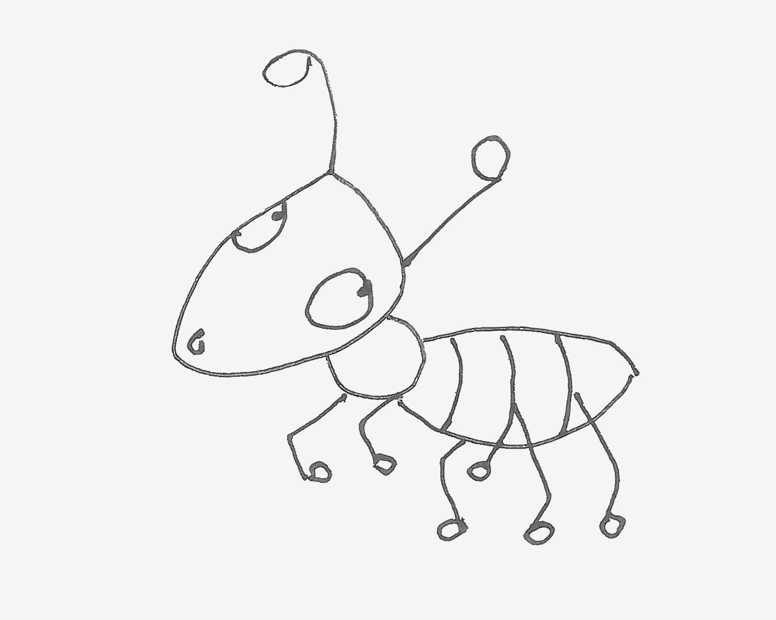 漂亮简笔画教程 有颜色小蚂蚁怎么画（快速学画画教学视频） - 有点网 - 好手艺