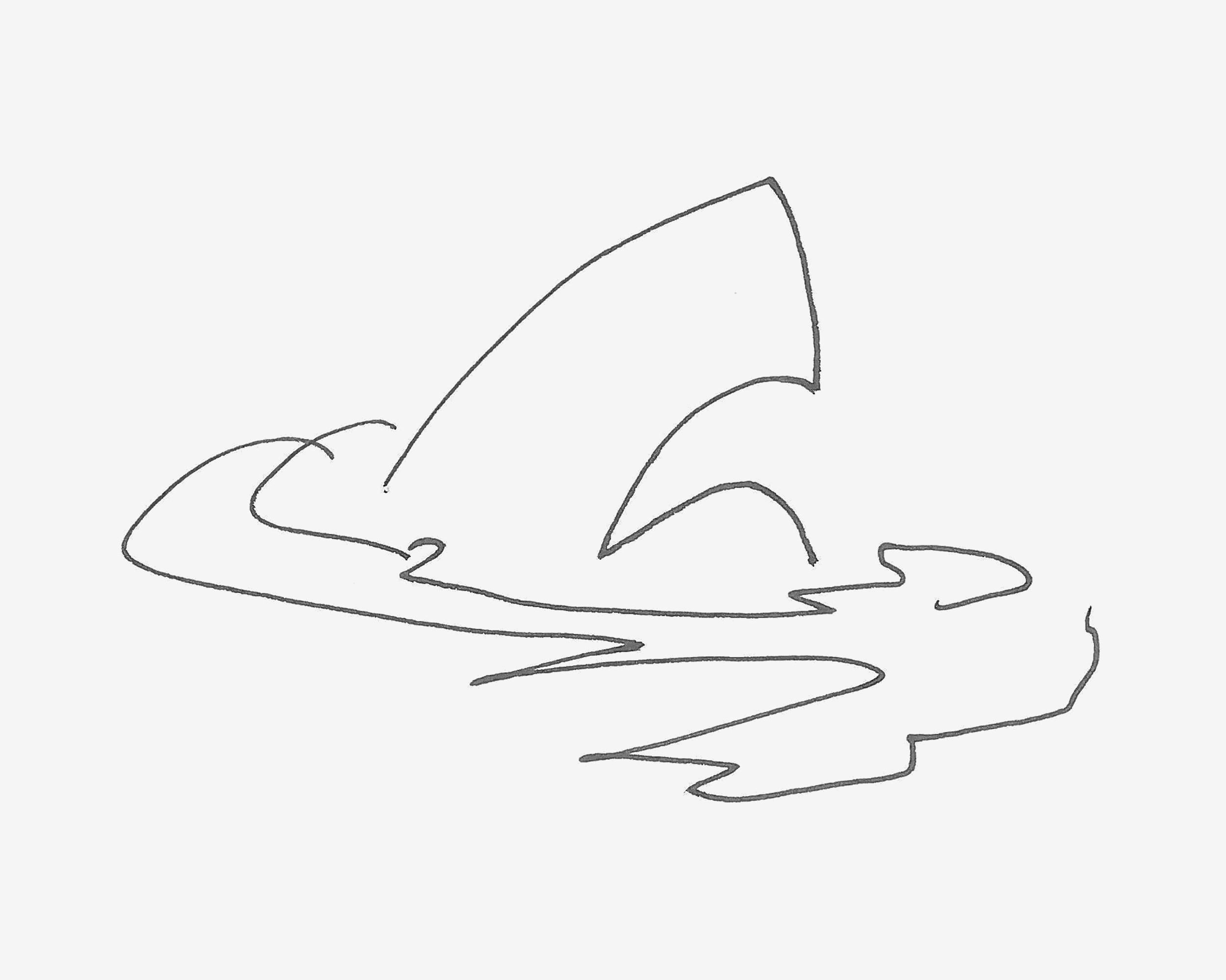 7-8岁儿童简笔画启蒙教程 鲨鱼怎么画