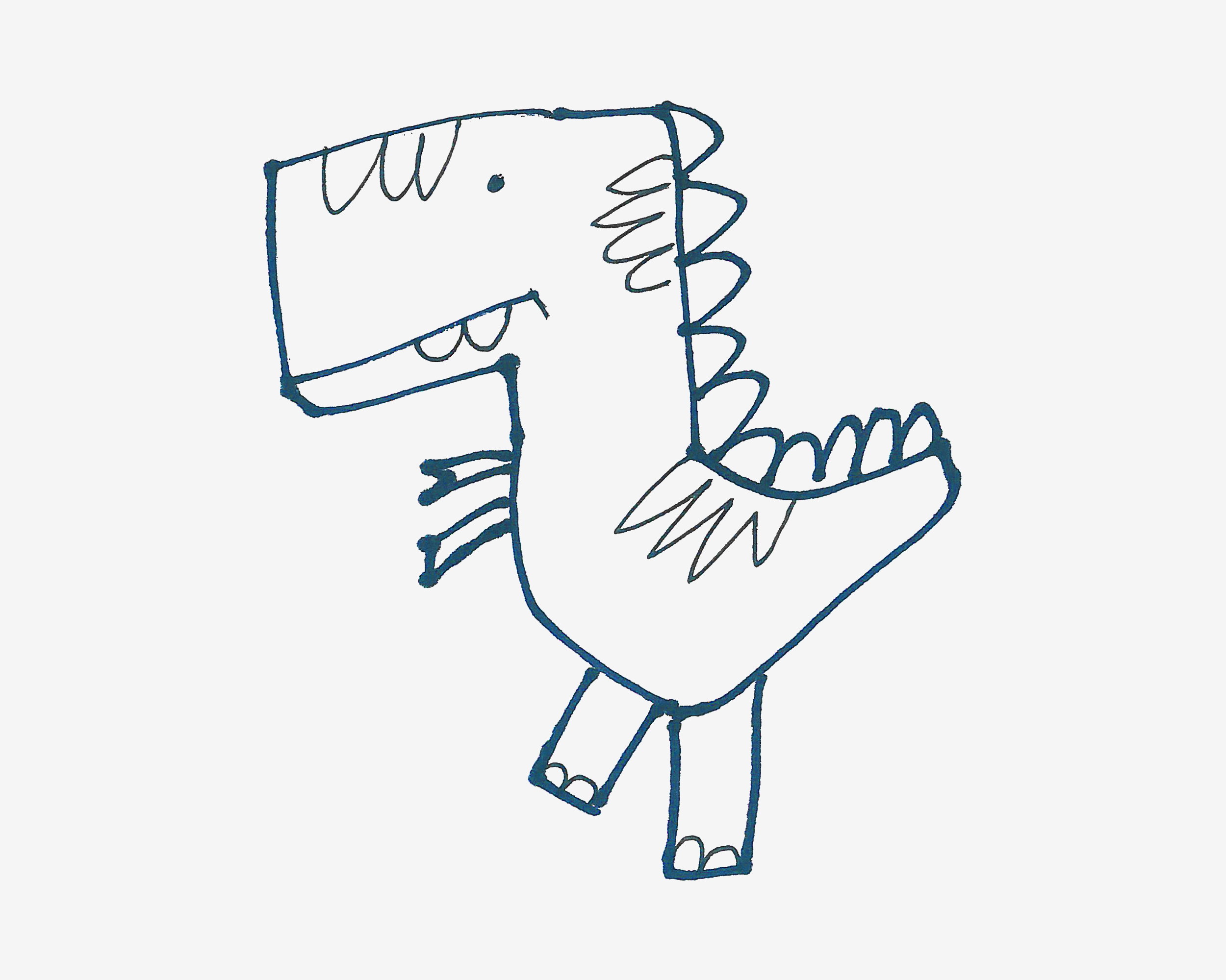 乔治的恐龙玩具简笔画画法图片步骤（儿童画公主图片） - 有点网 - 好手艺