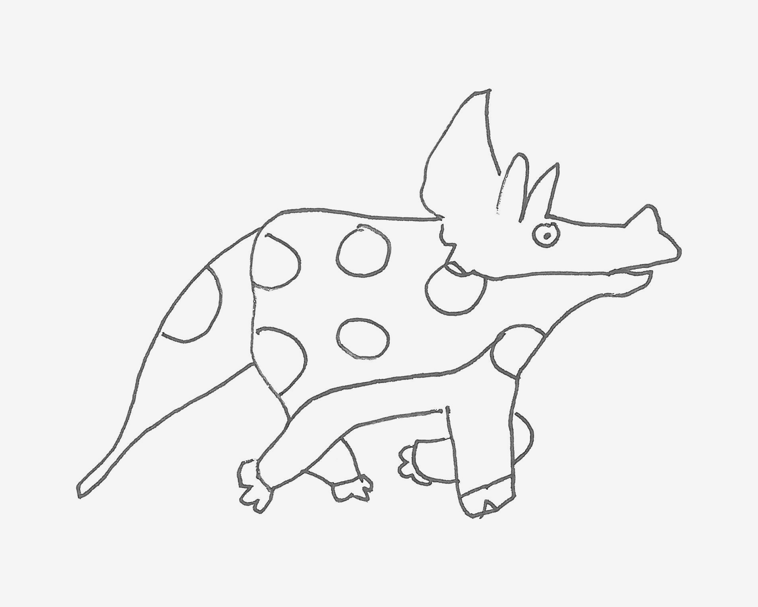 5-6岁简笔画启蒙教程 恐龙怎么画好看